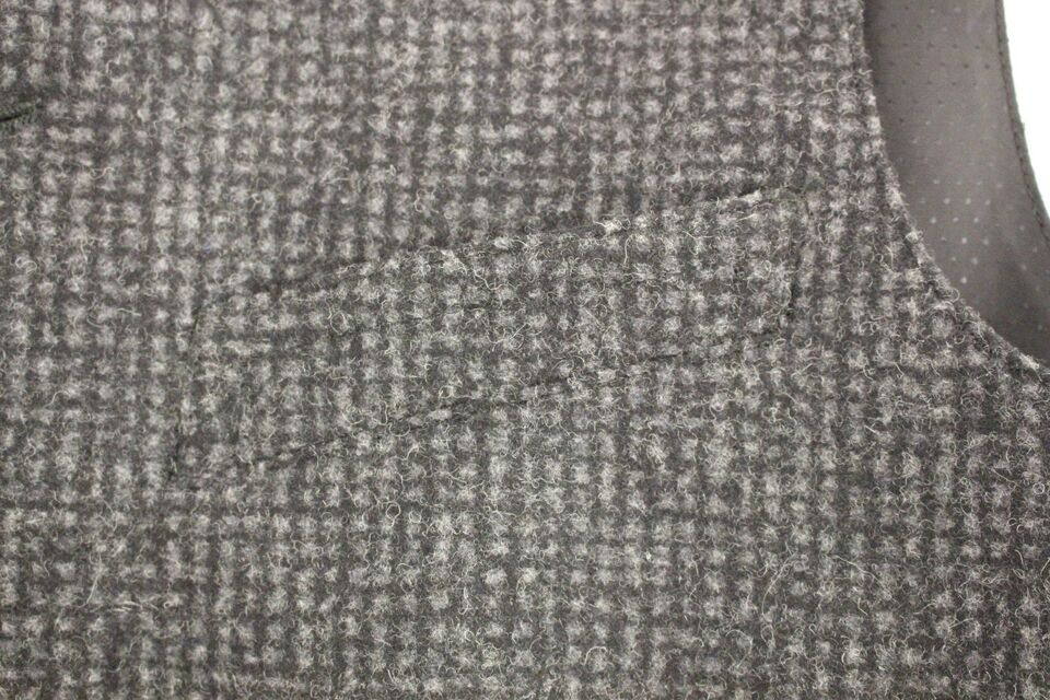 Grijs wolmix gilet Weste