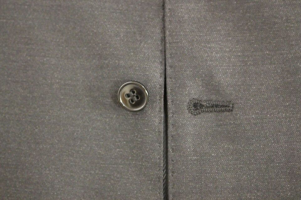 Grijze wollen zijden jurk vest gilet weste