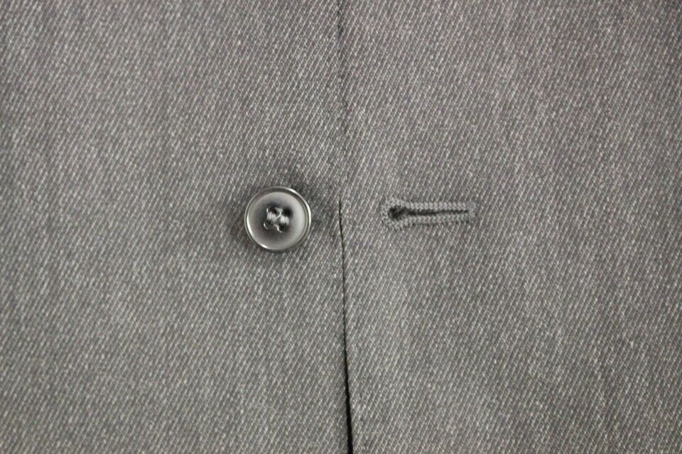 Grijze wollen formele jurk vest gilet weste