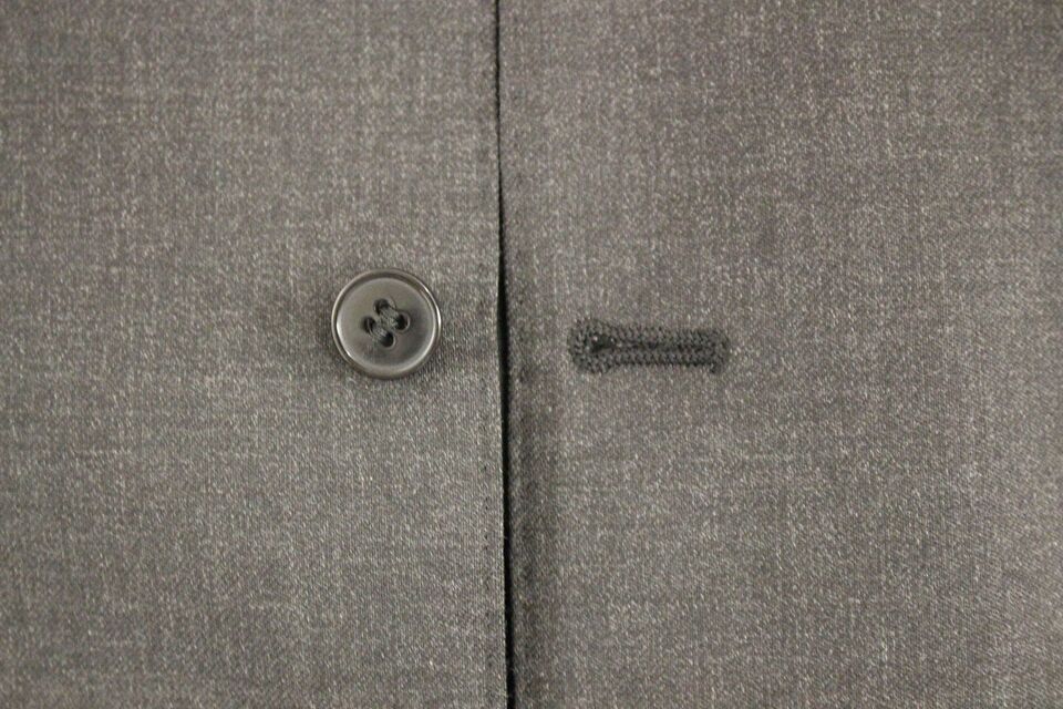 Grijze wollen formele jurk vest gilet weste