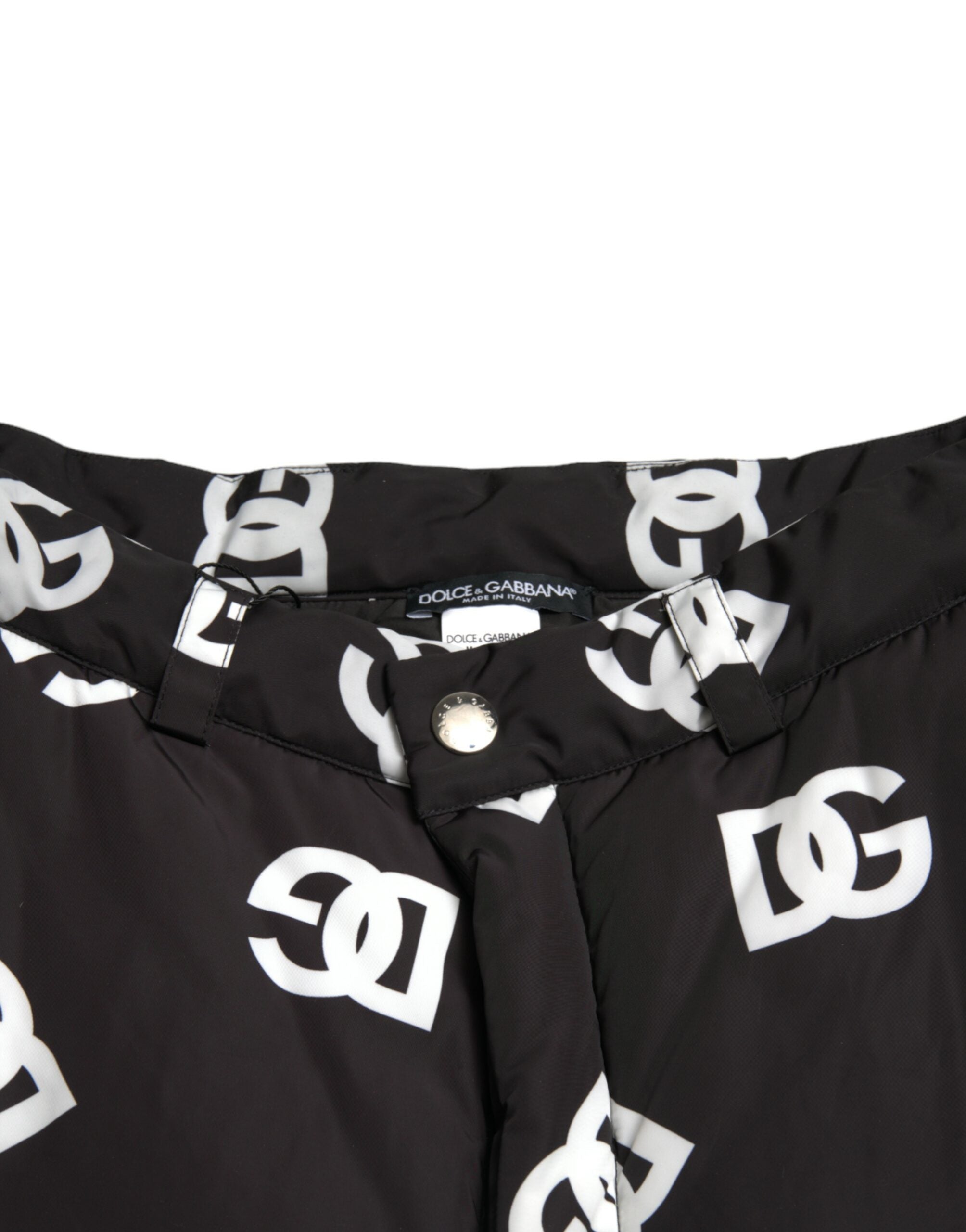 Zwarte logo DG print wijde broek