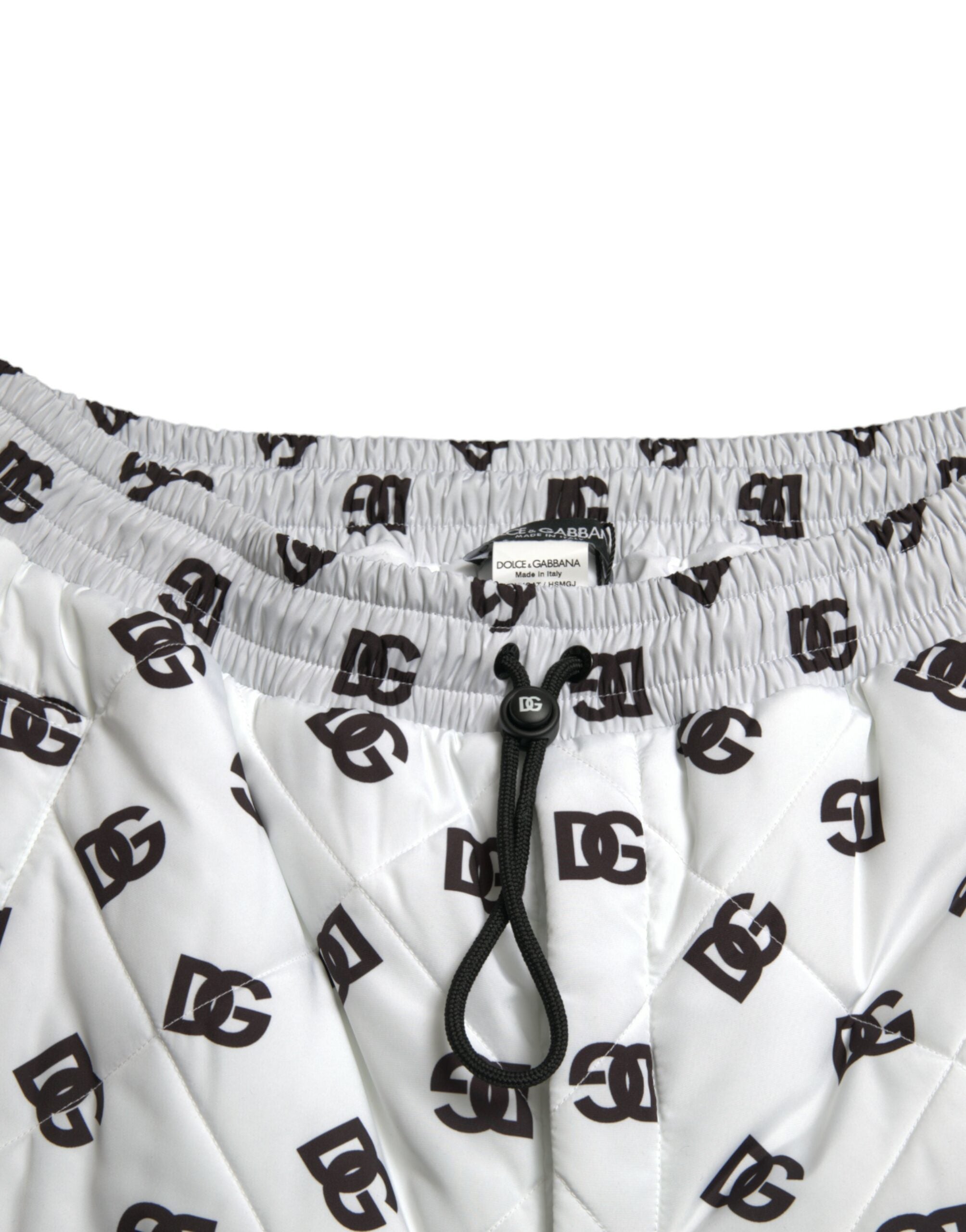 Witte Logo DG Print Heren Joggingbroek met Joggingbroek