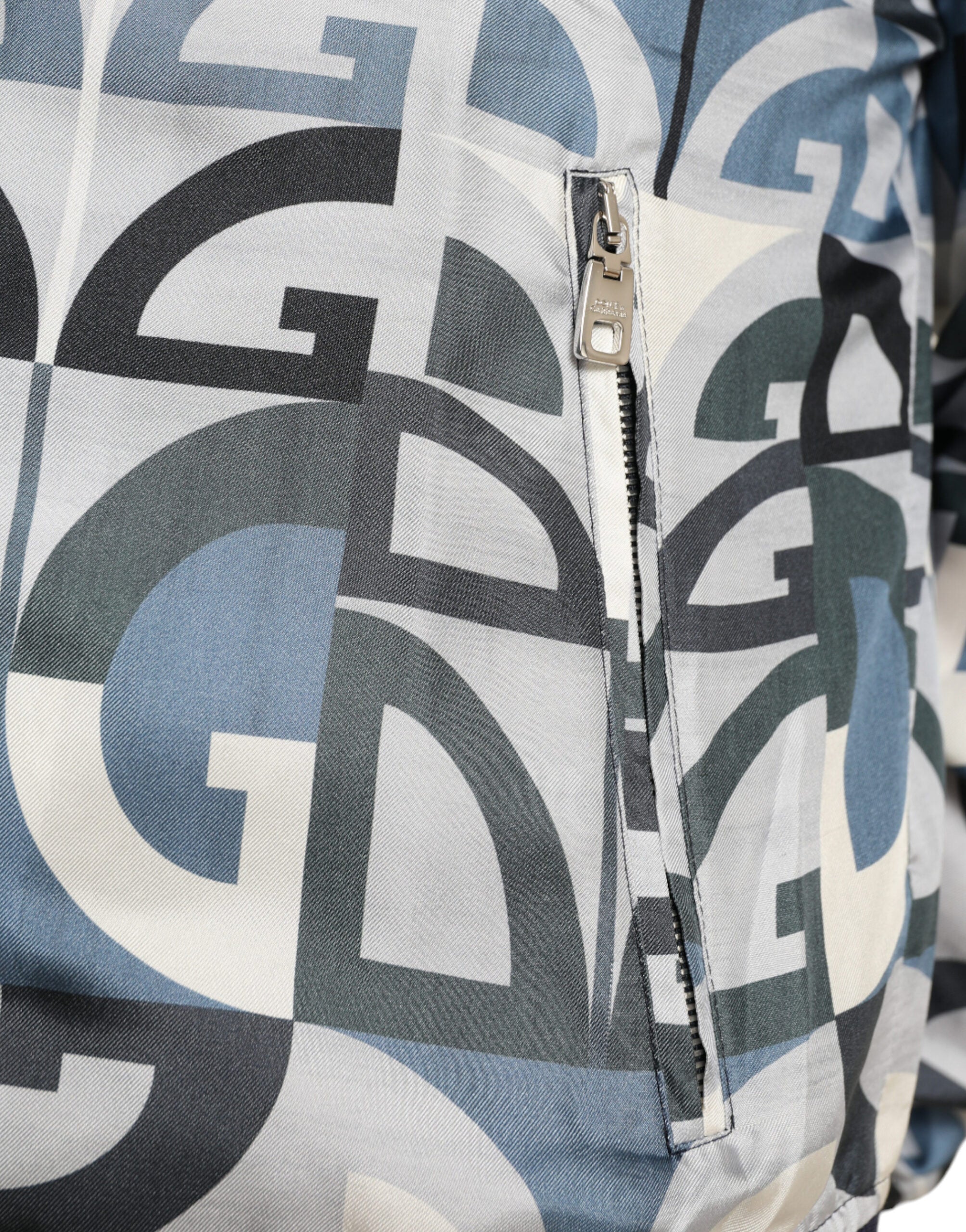 Bomberblousonjack met veelkleurige logoprint