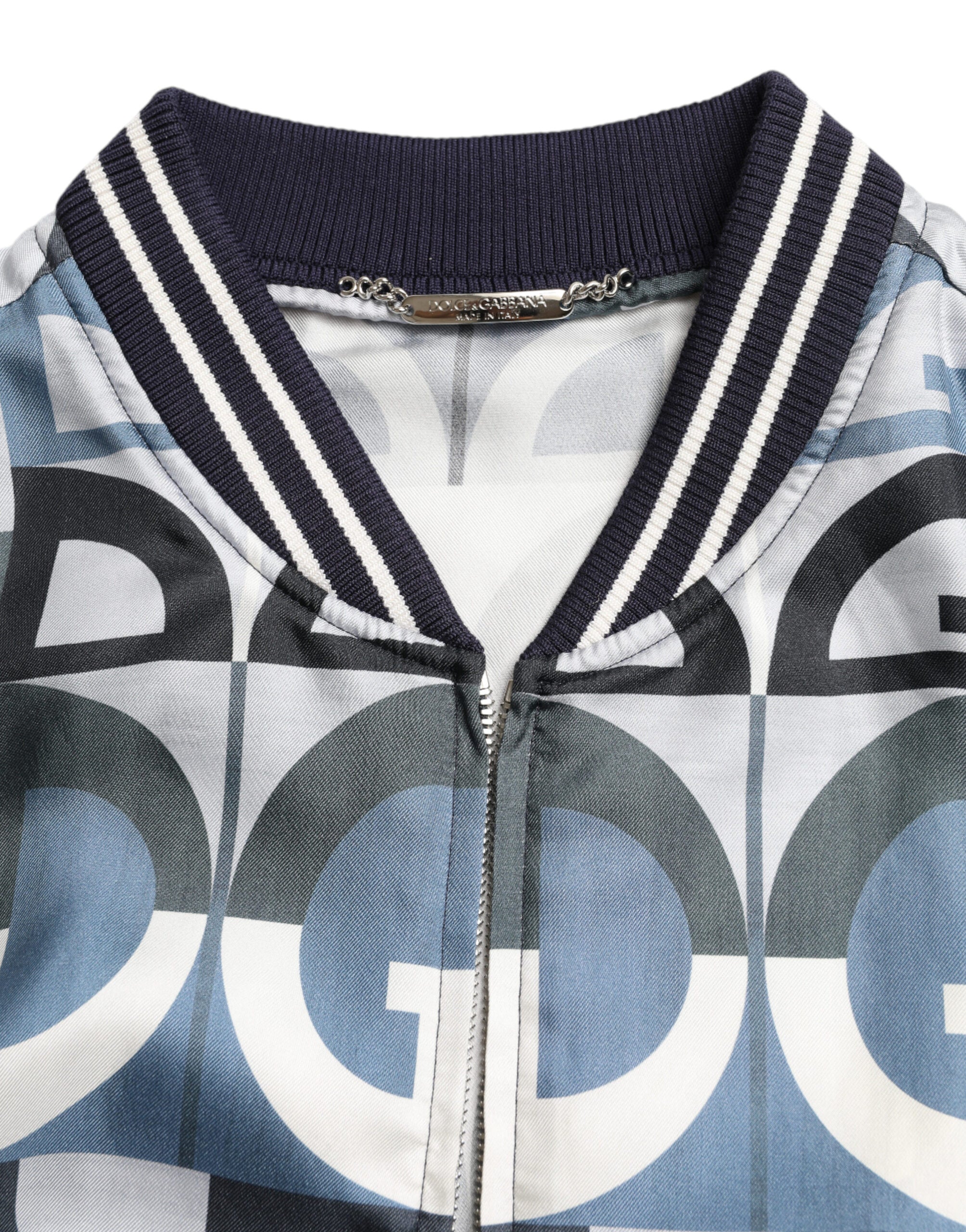 Bomberblousonjack met veelkleurige logoprint