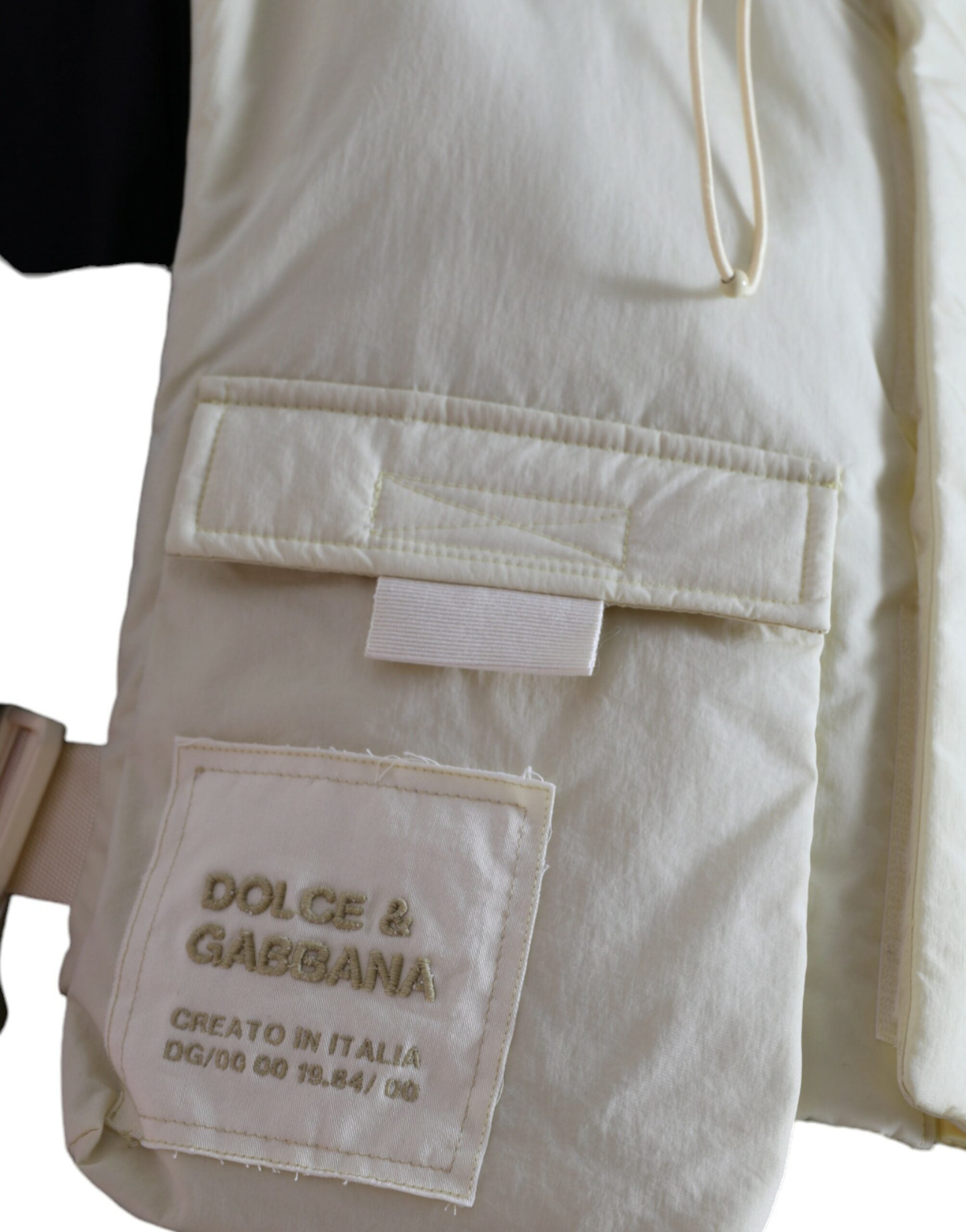 Geel nylon sportvest met capuchon