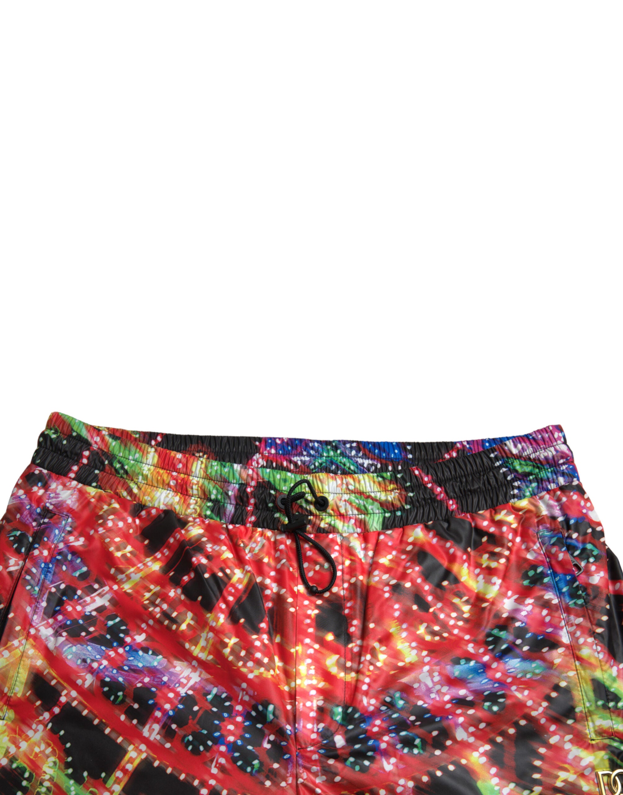 Multicolor Luminarie Print Heren Bermuda Shorts