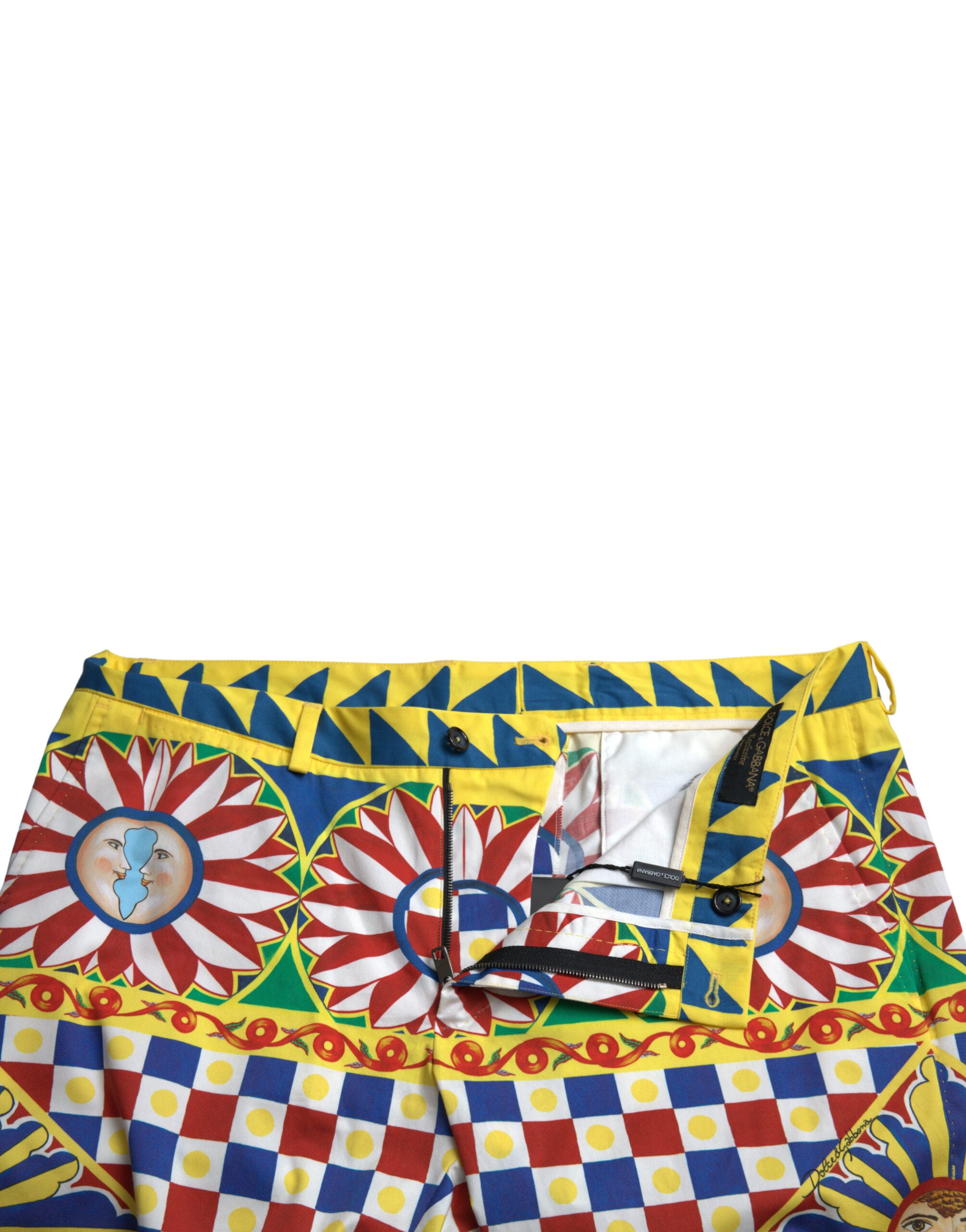Multicolor Carretto Print Heren Bermuda Shorts