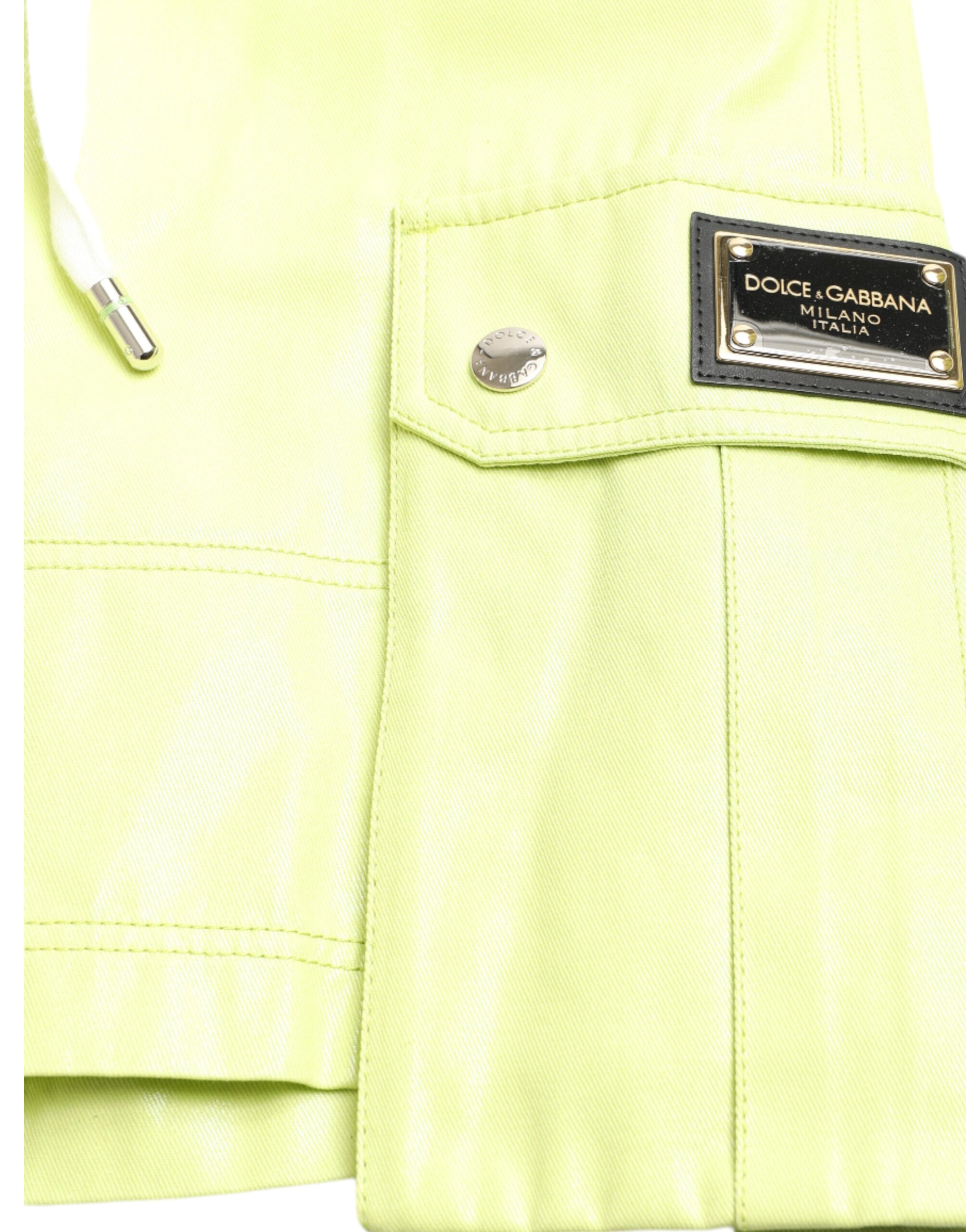 Lichtgroene katoenen cargo bermudashorts voor heren