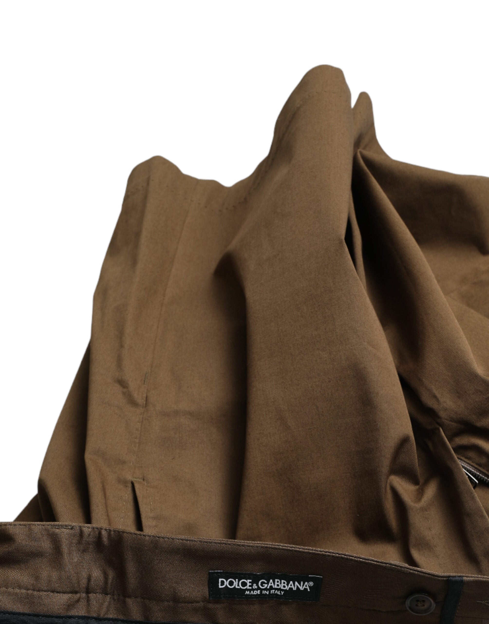 Bruine katoenen stretch Bermuda shorts voor heren
