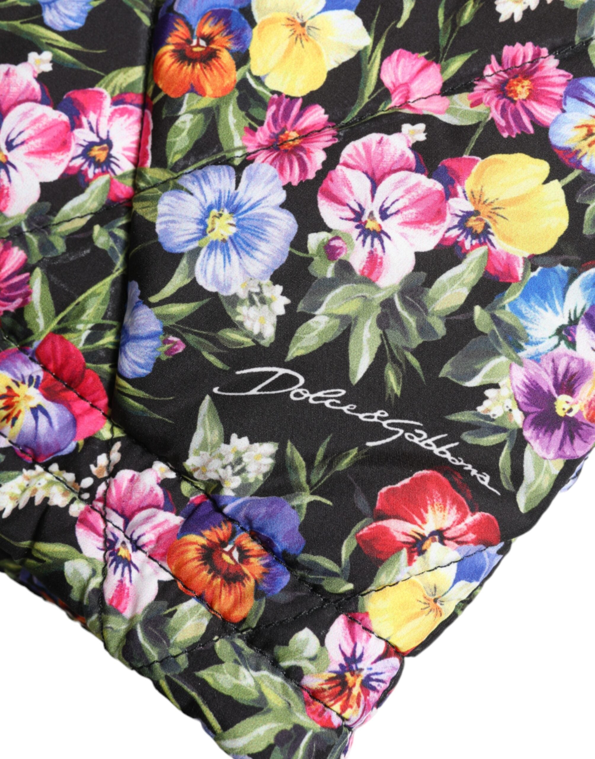 Veelkleurige bloemen hoge taille hotpants shorts