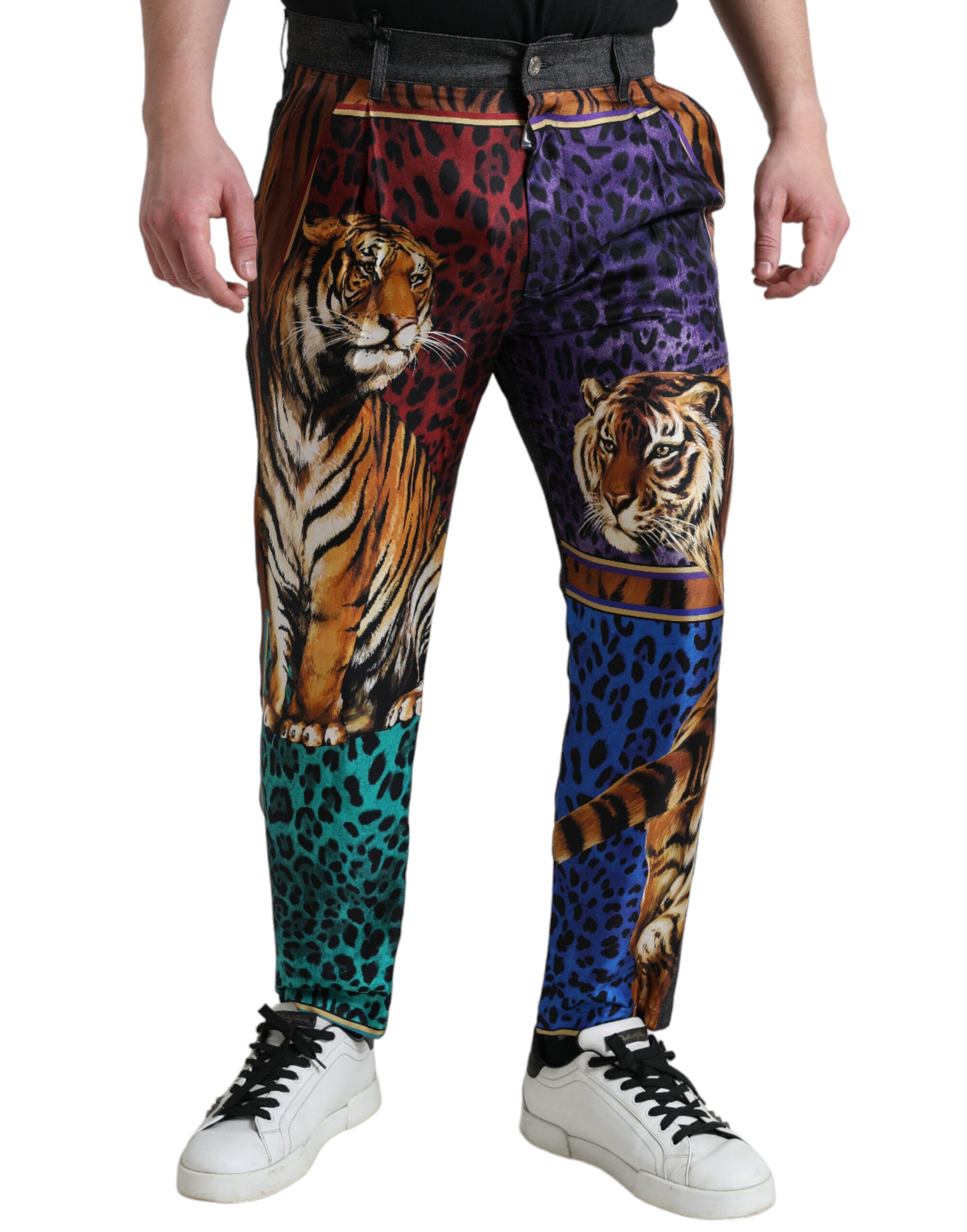 Многоцветни дънки Tiger Cotton Loose Denim