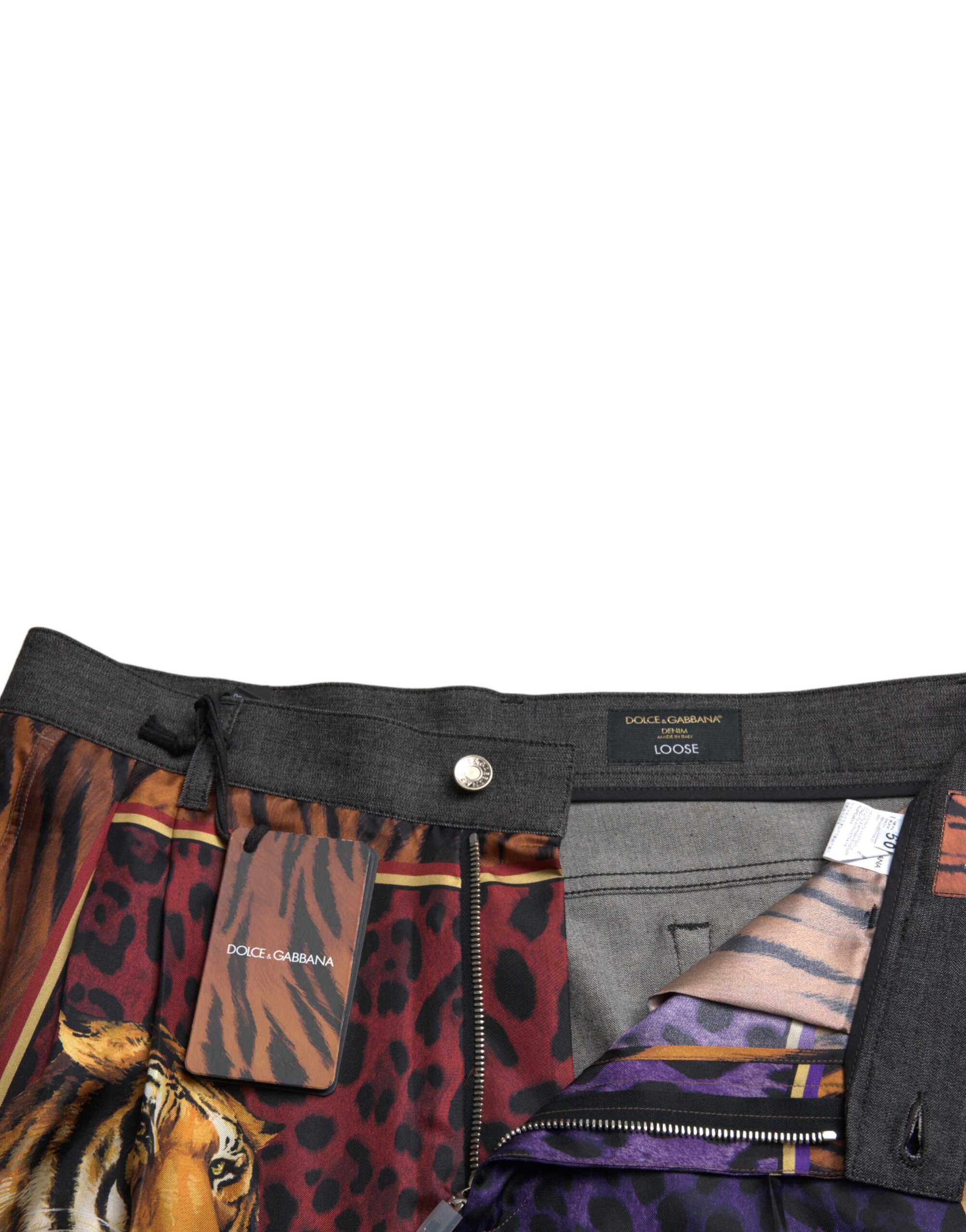 Многоцветни дънки Tiger Cotton Loose Denim