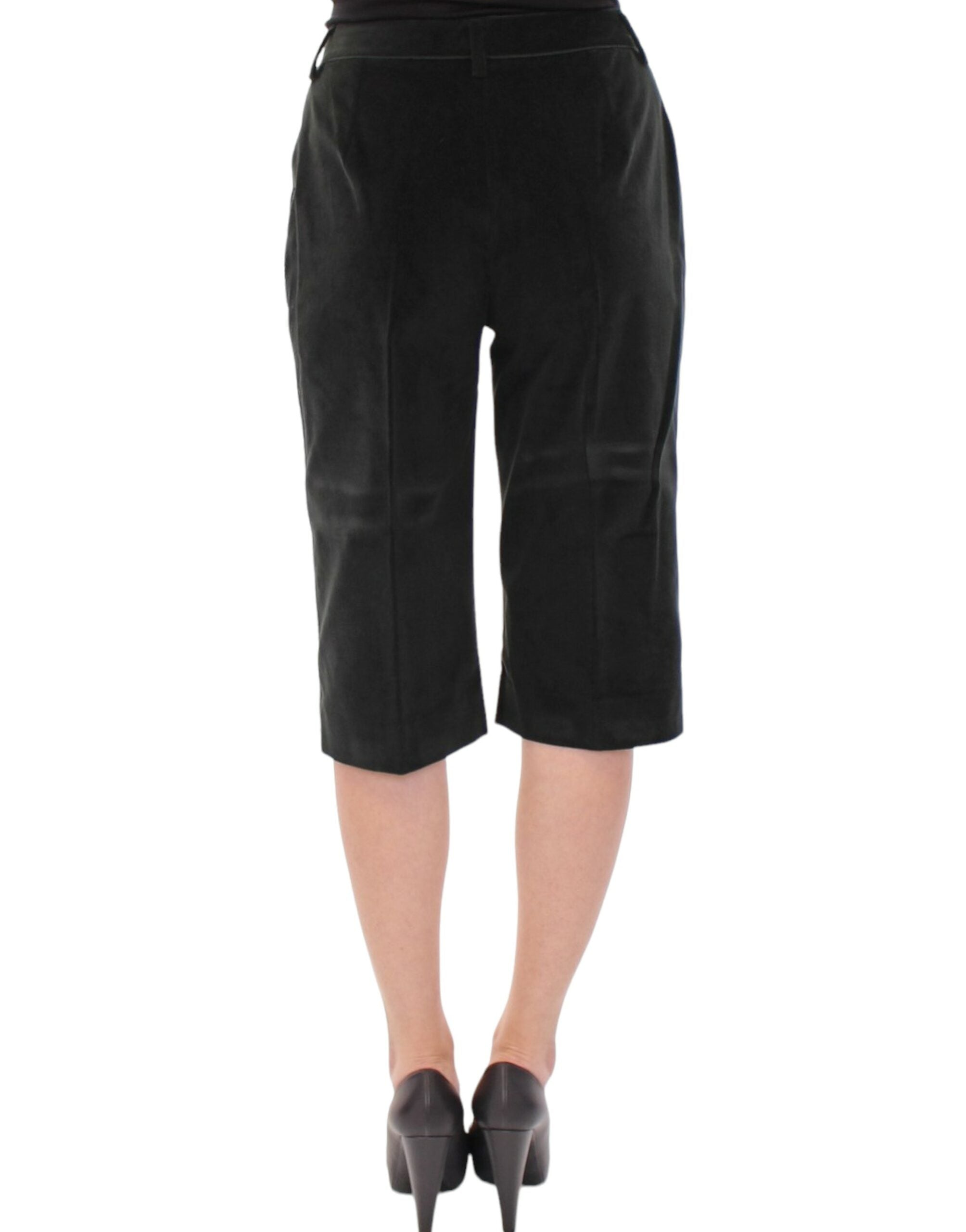 Zwarte katoenen korte broek