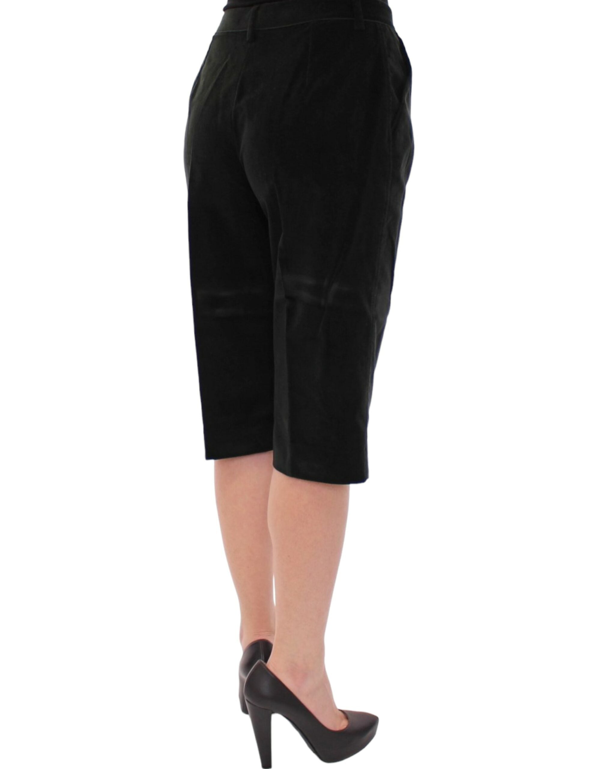 Zwarte katoenen korte broek