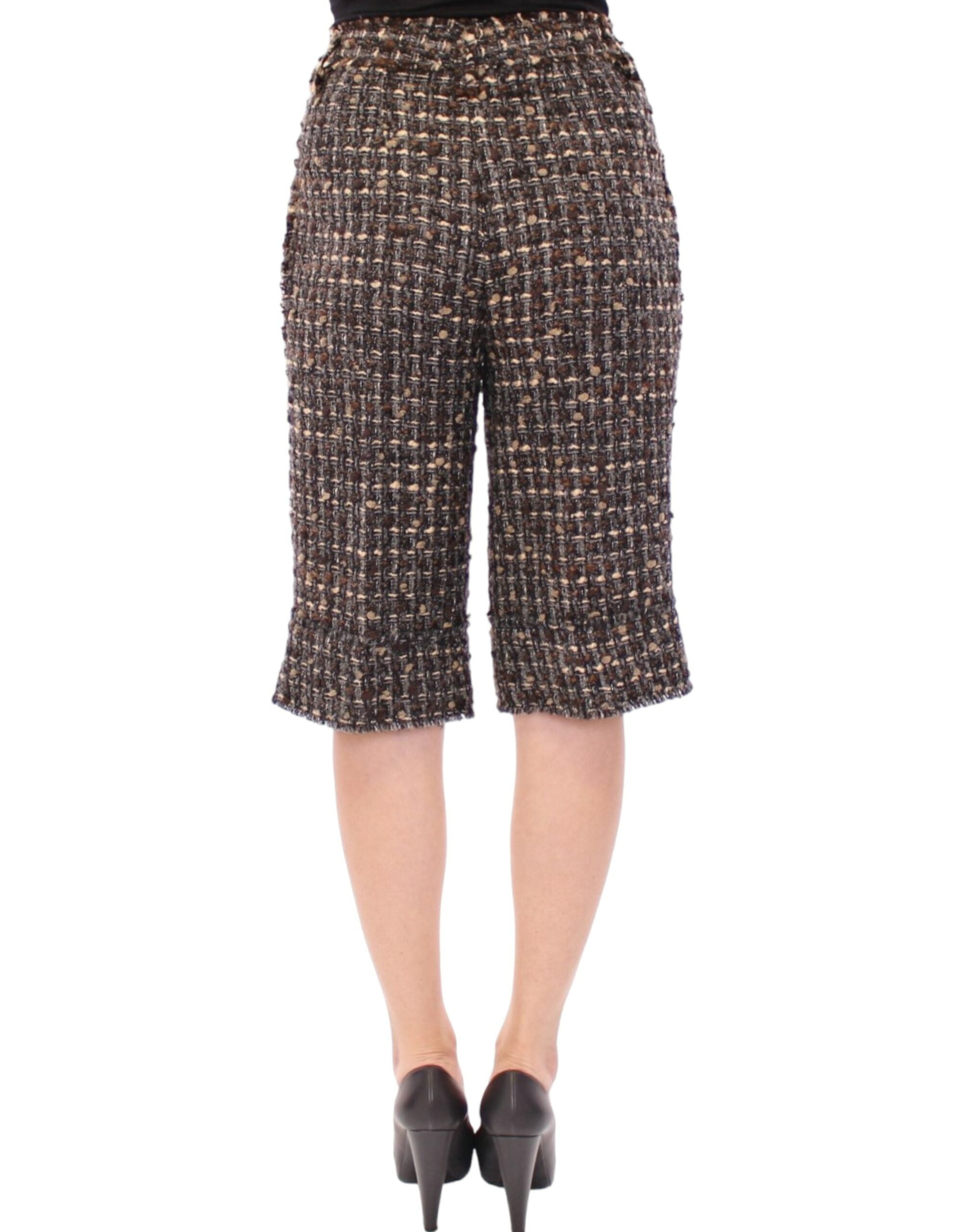 Multicolor wollen korte broek