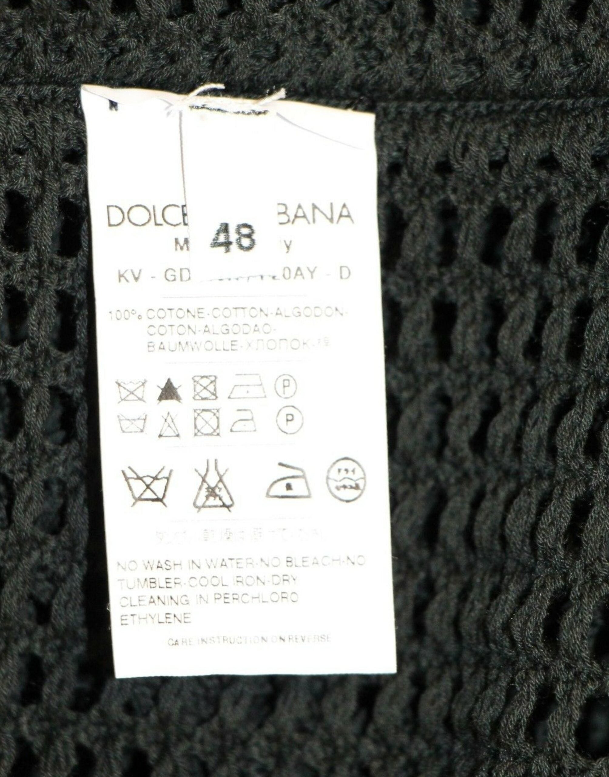 Donkergroene Runway Netz Pullover Netted Sweater