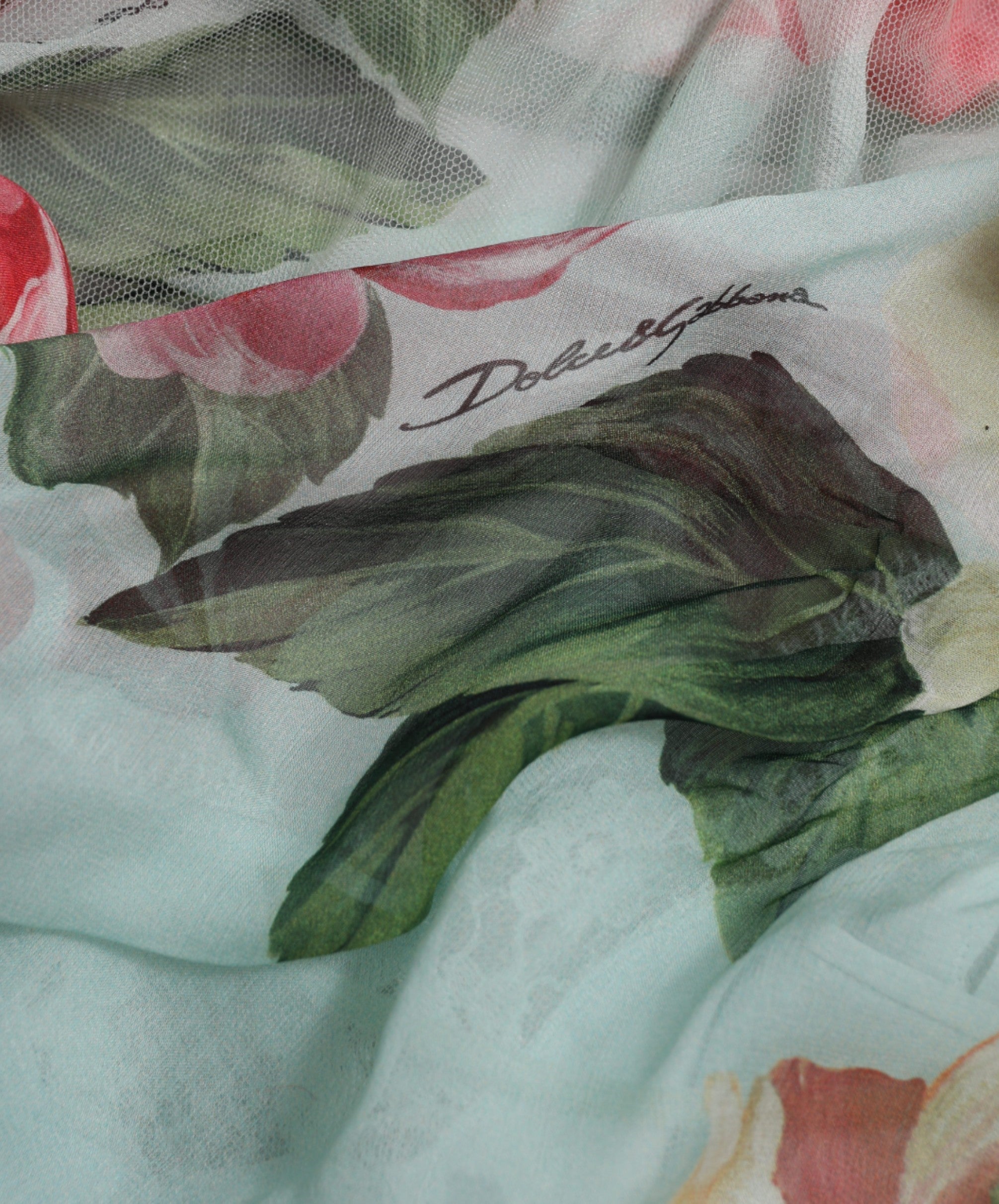 Blauwe bloemenprint gelaagde lange maxi-jurk