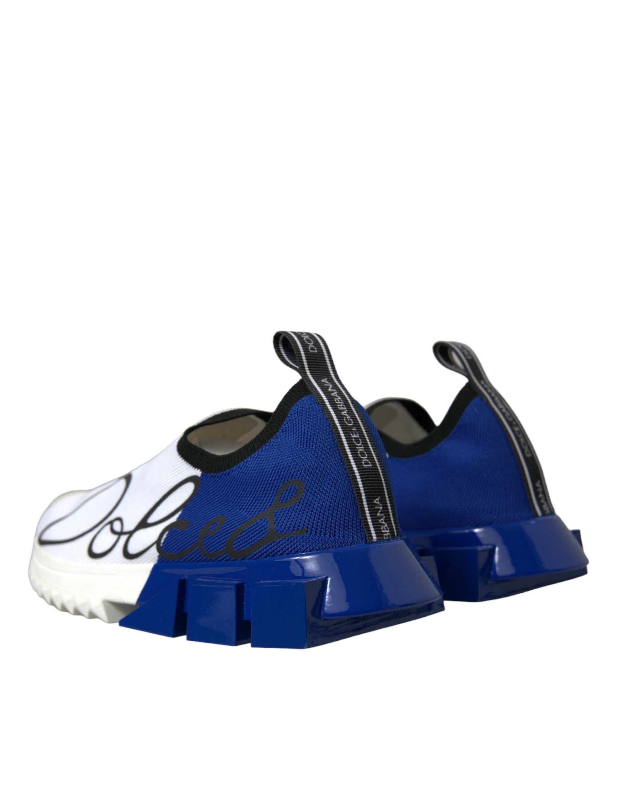 Witte blauwe Sorrento lage heren casual sneakers