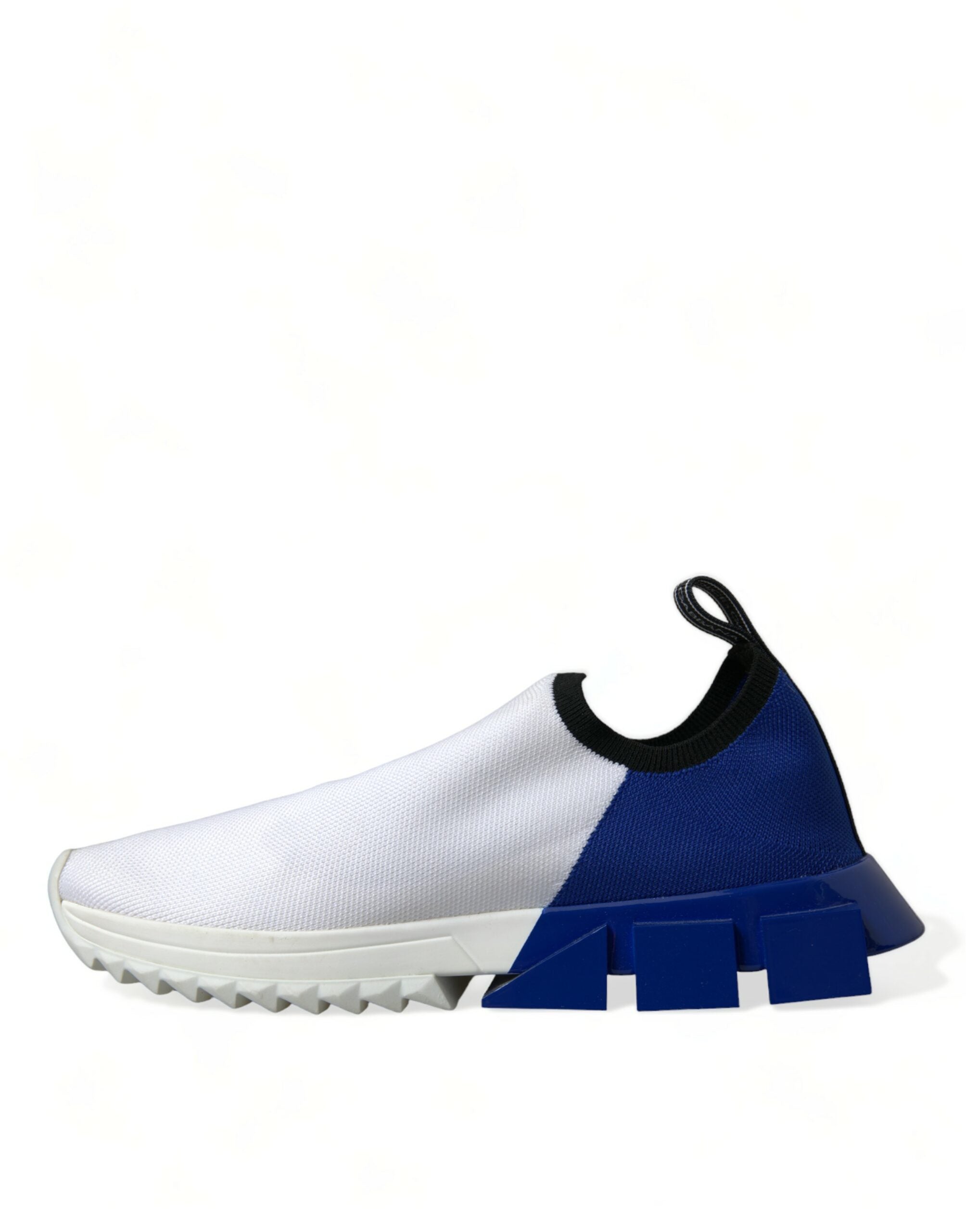 Witte blauwe Sorrento lage heren casual sneakers