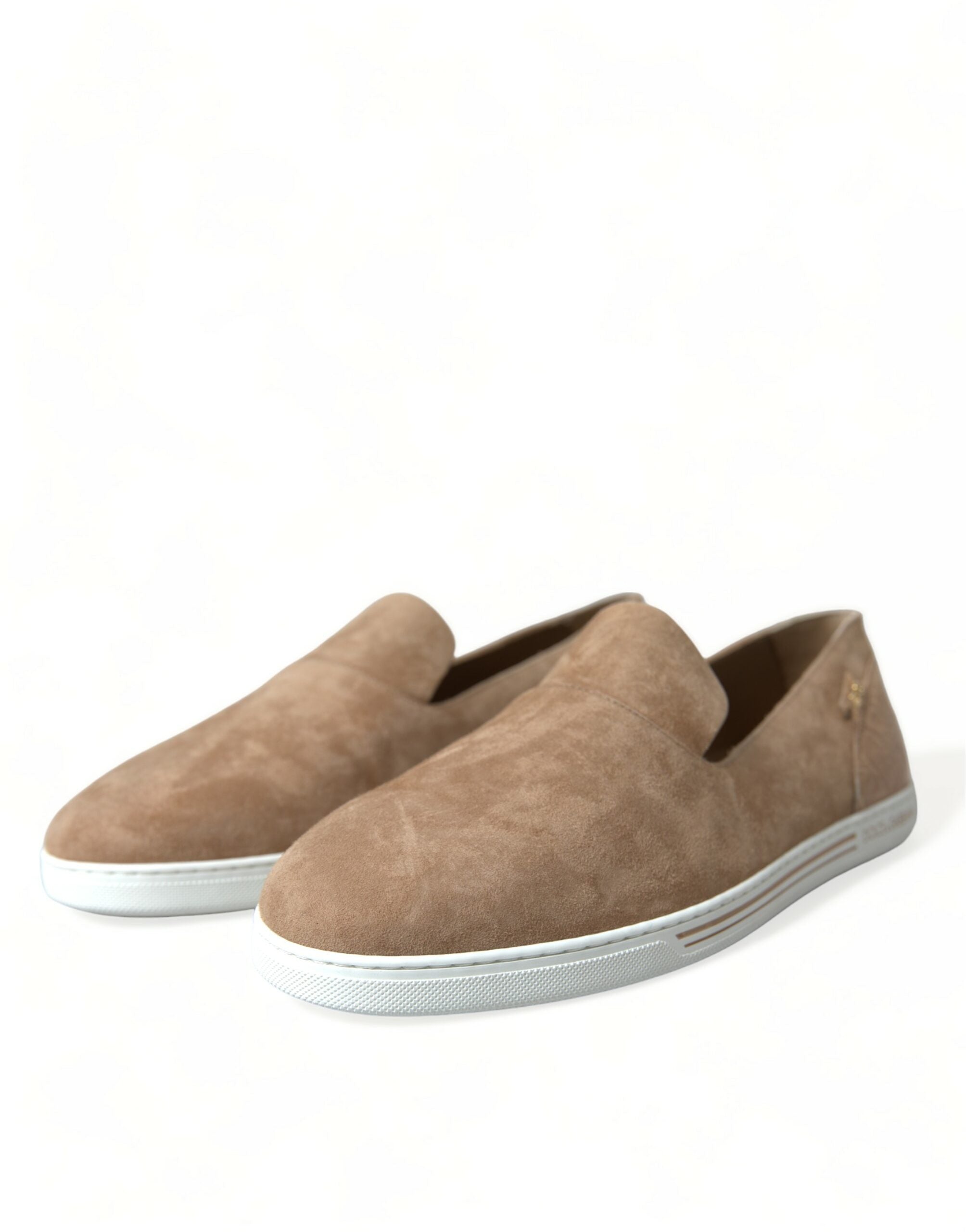 Beige suède Caiman heren loafers pantoffels schoenen