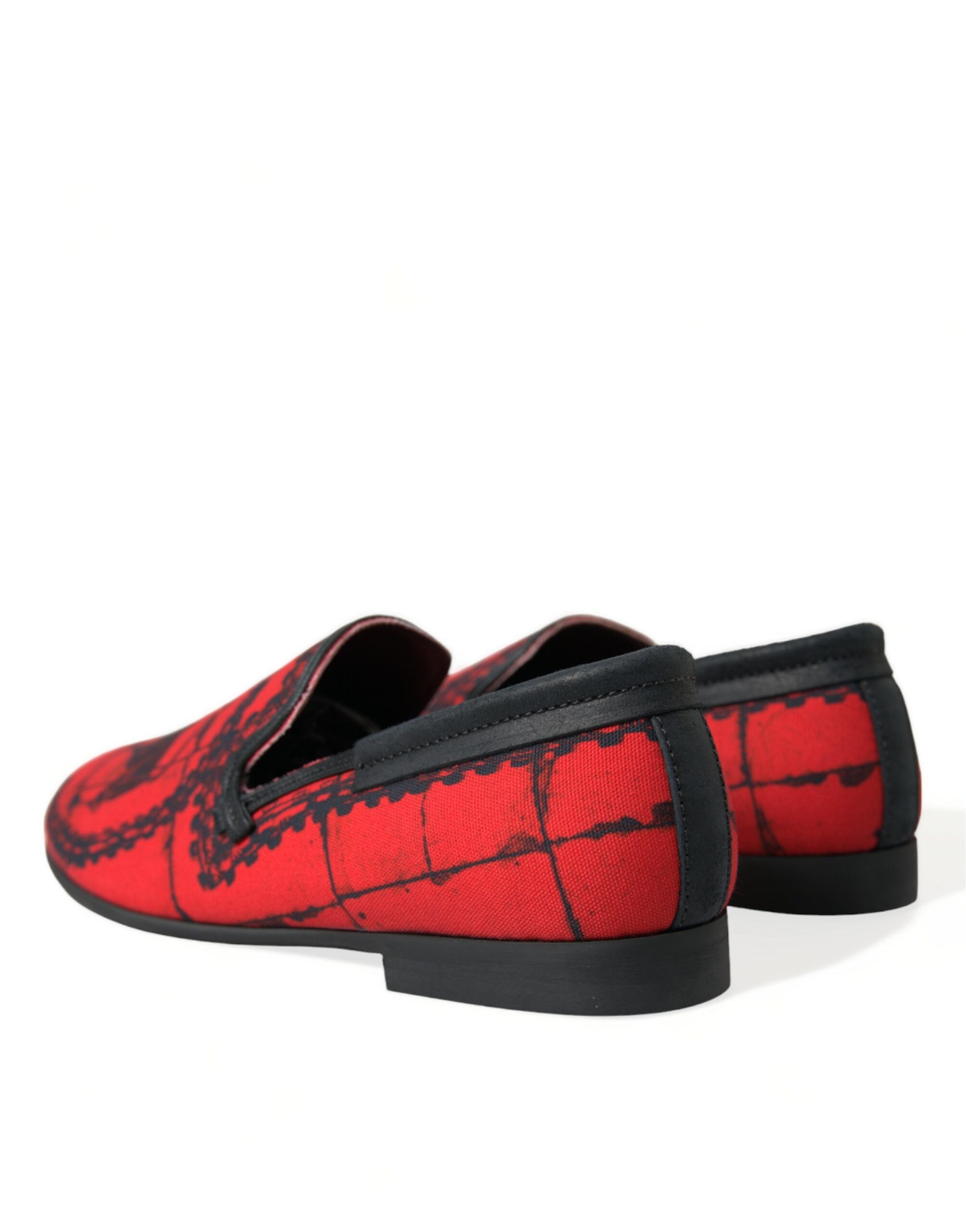 Rode Zwarte Torero Loafers Pantoffels Herenschoenen