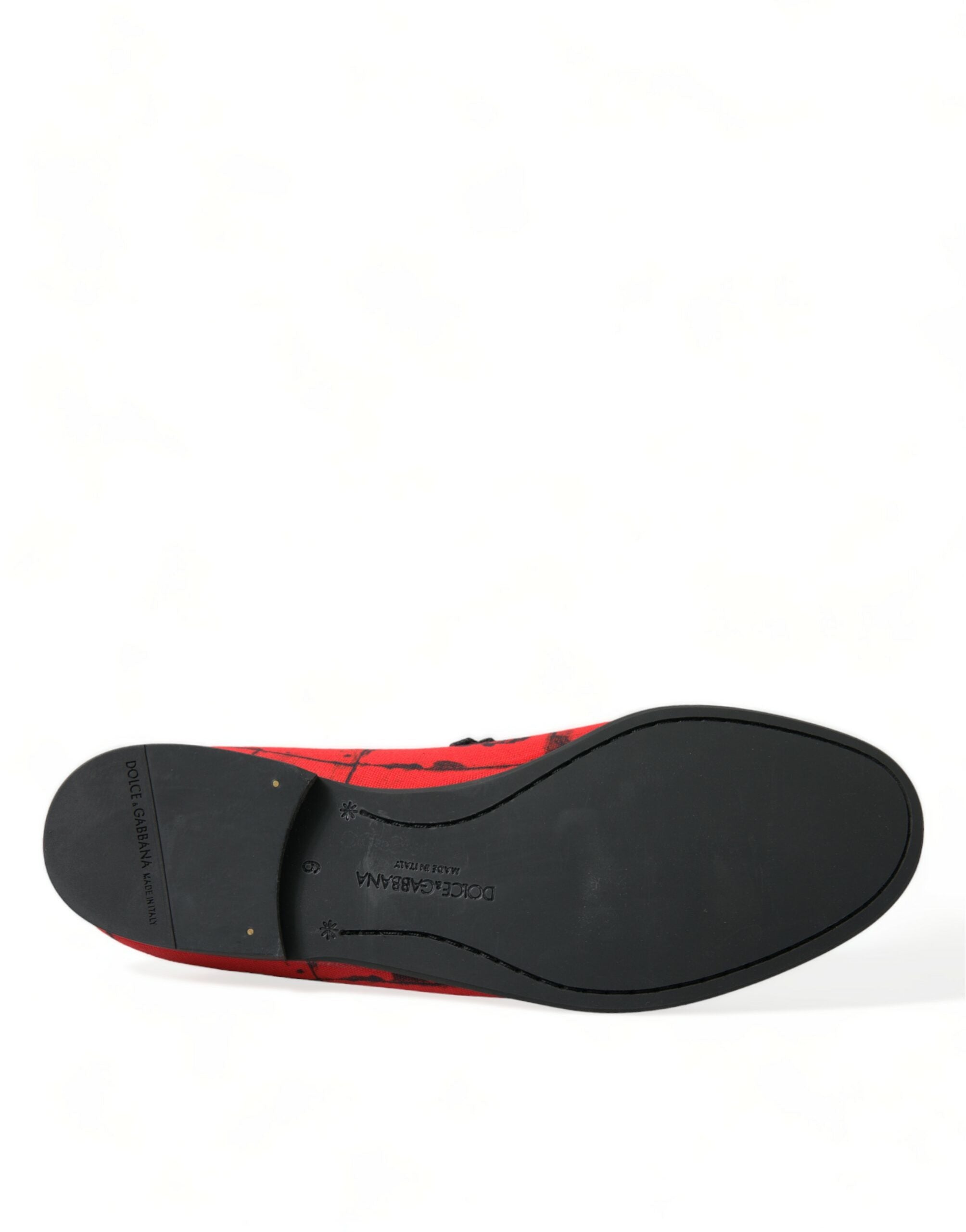 Rode Zwarte Torero Loafers Pantoffels Herenschoenen