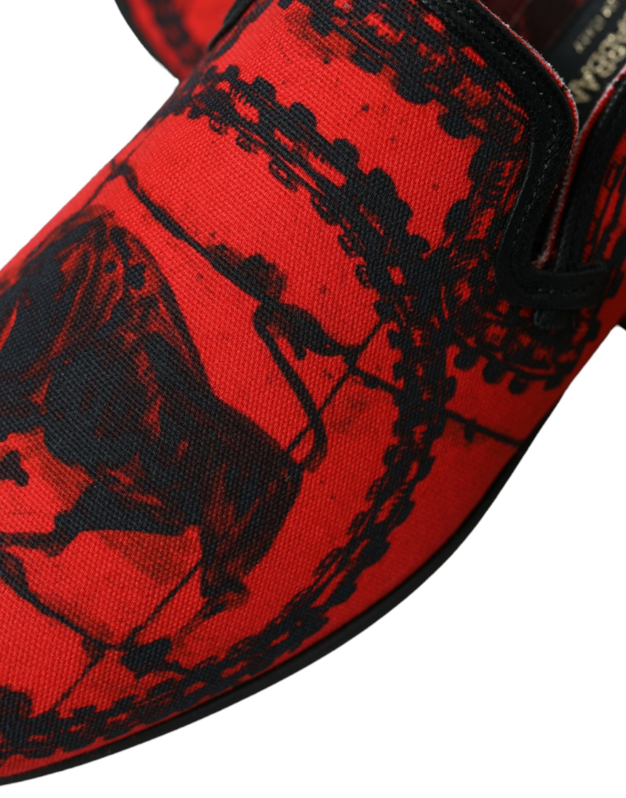 Rode Zwarte Torero Loafers Pantoffels Herenschoenen