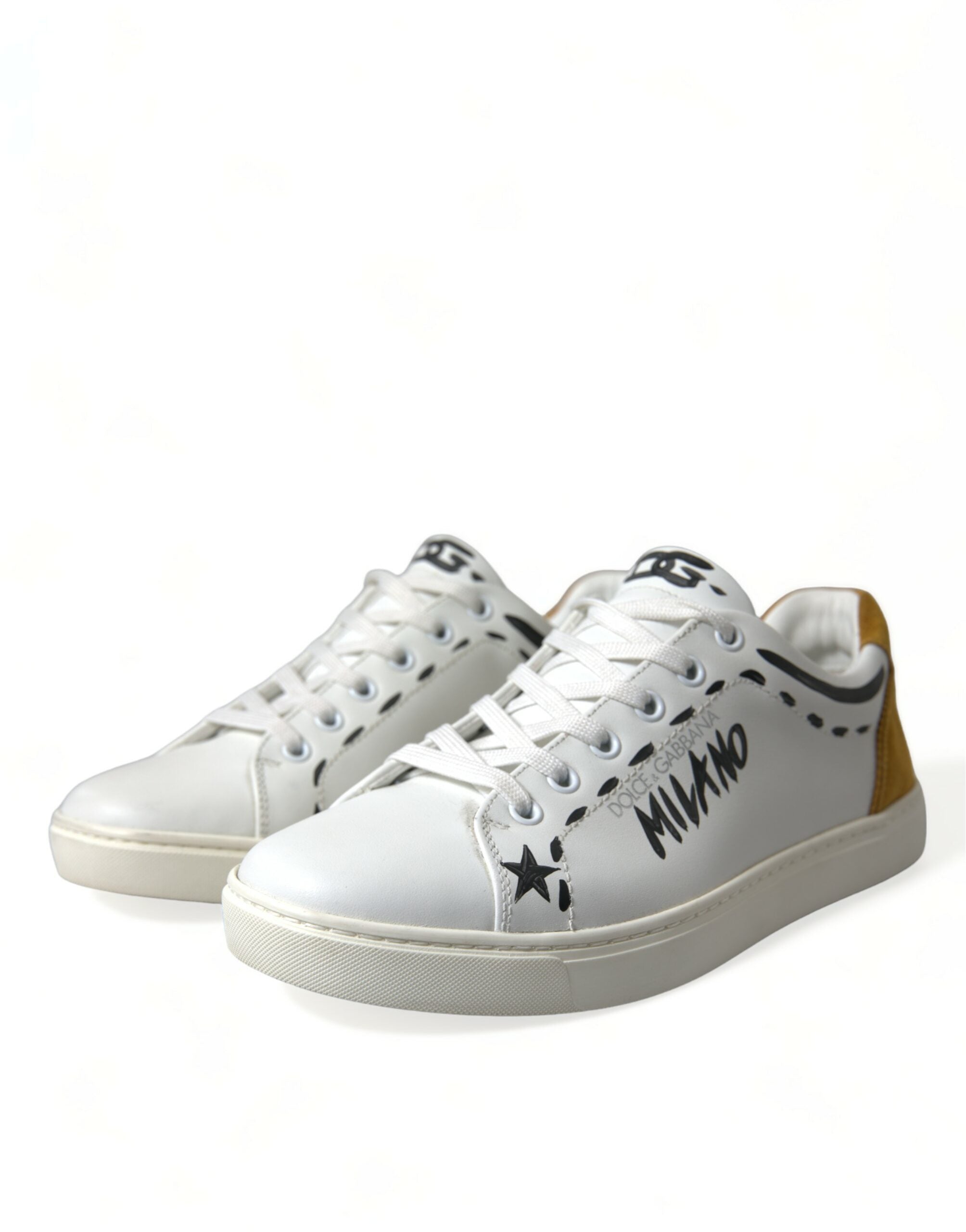 Witte leren LOVE Milano heren sneakers