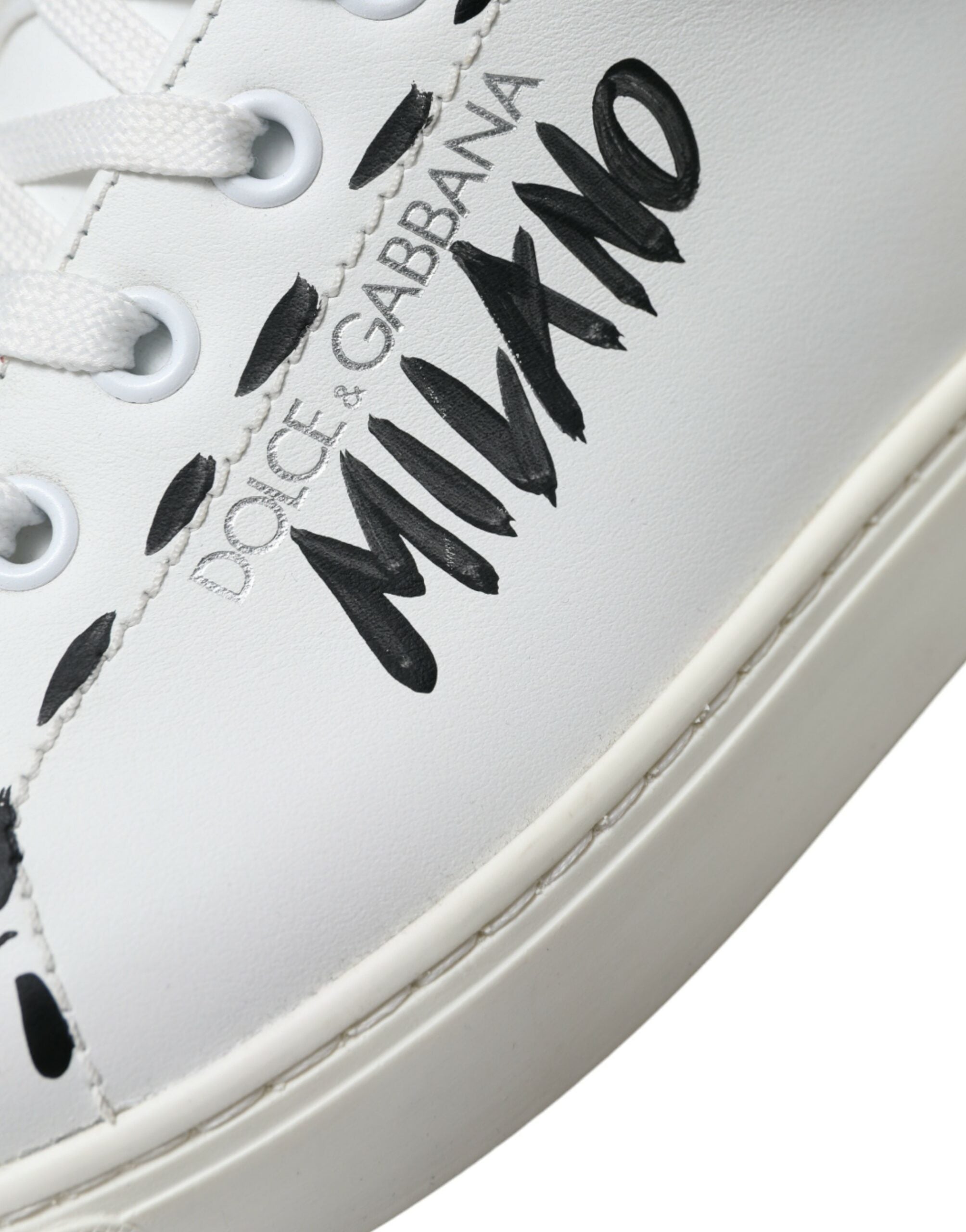 Witte leren LOVE Milano heren sneakers