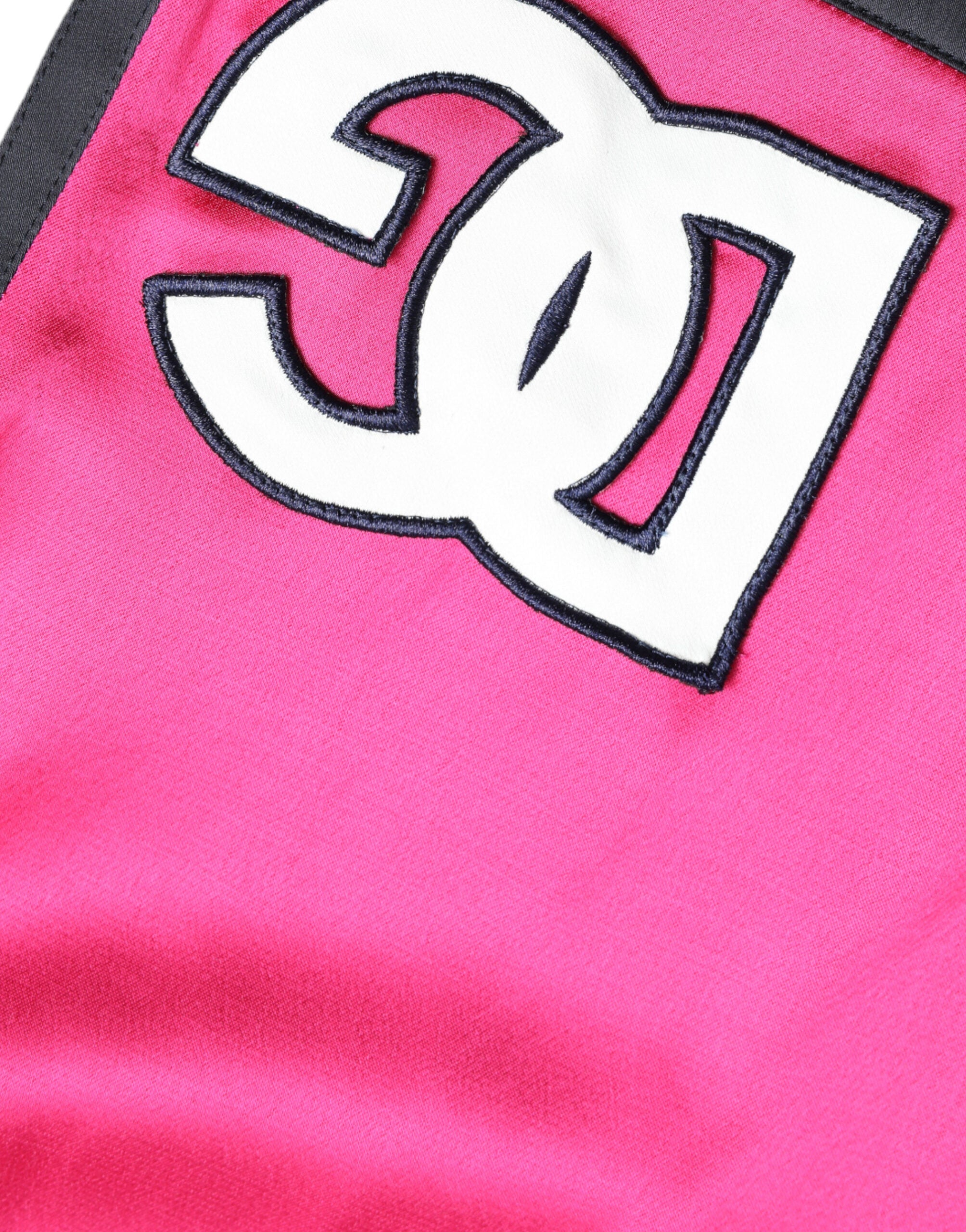 Roze viscose jersey logo hoge taille shorts