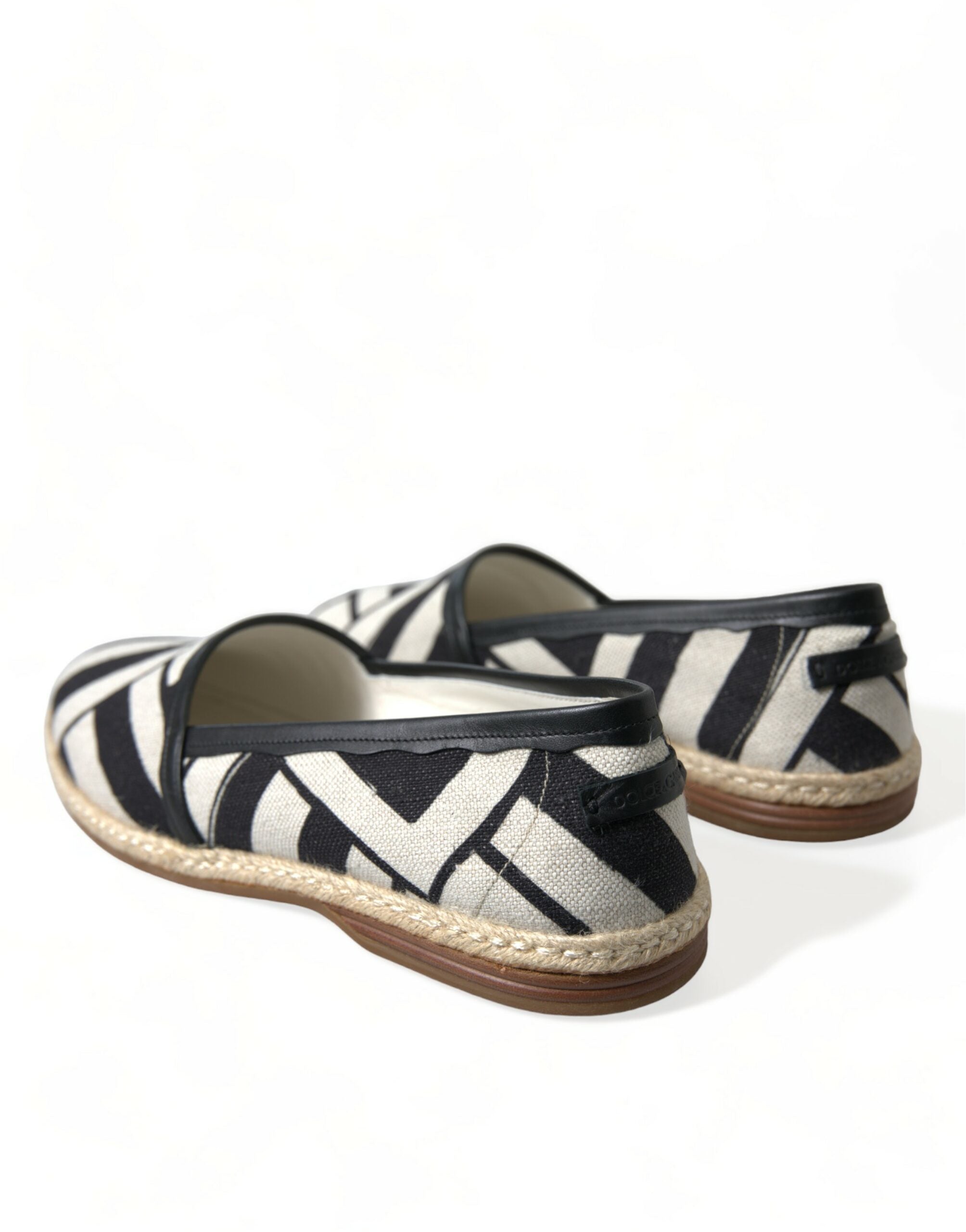 Beige zwart gestreepte canvas espadrilles MONDELLO schoenen