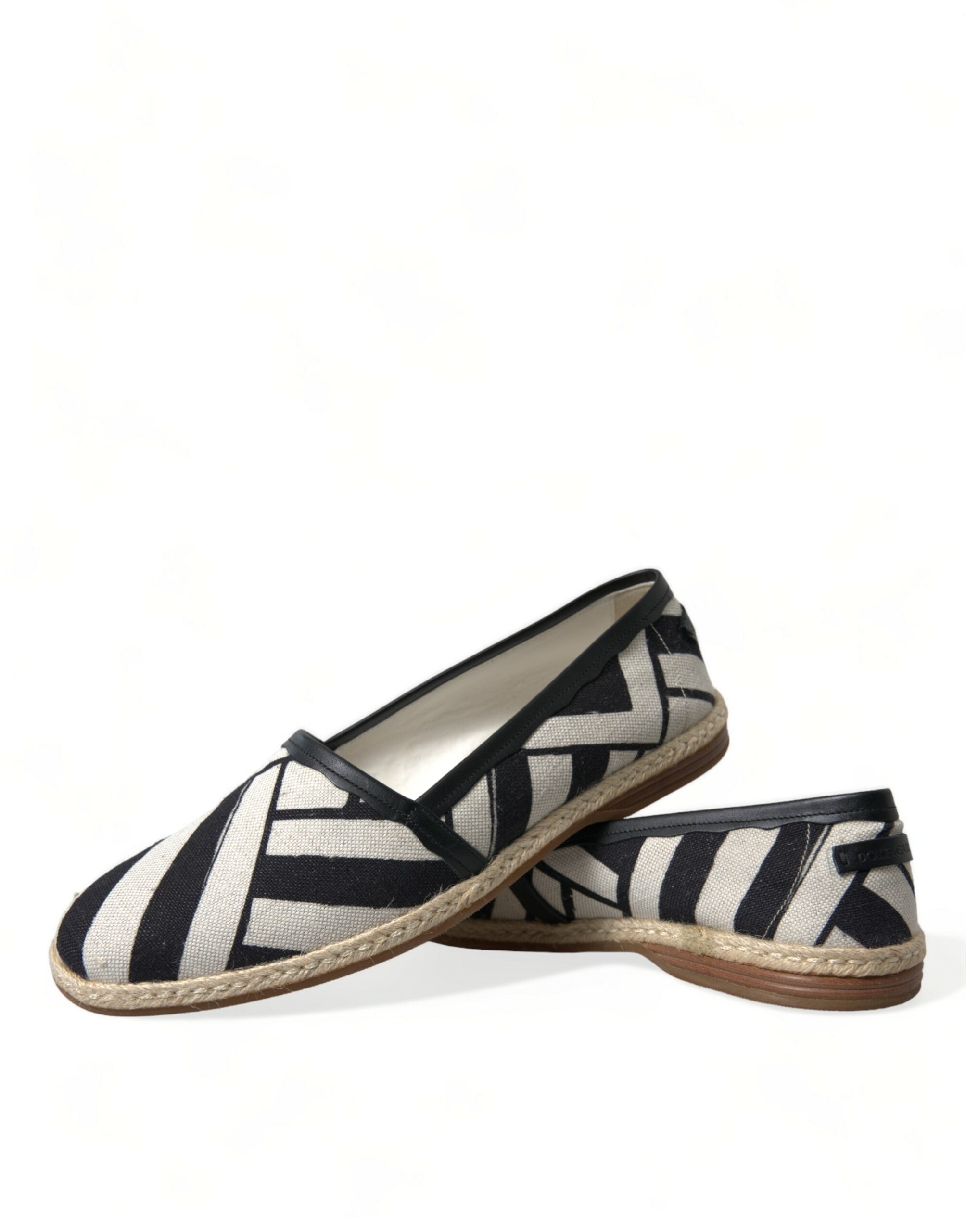 Beige zwart gestreepte canvas espadrilles MONDELLO schoenen