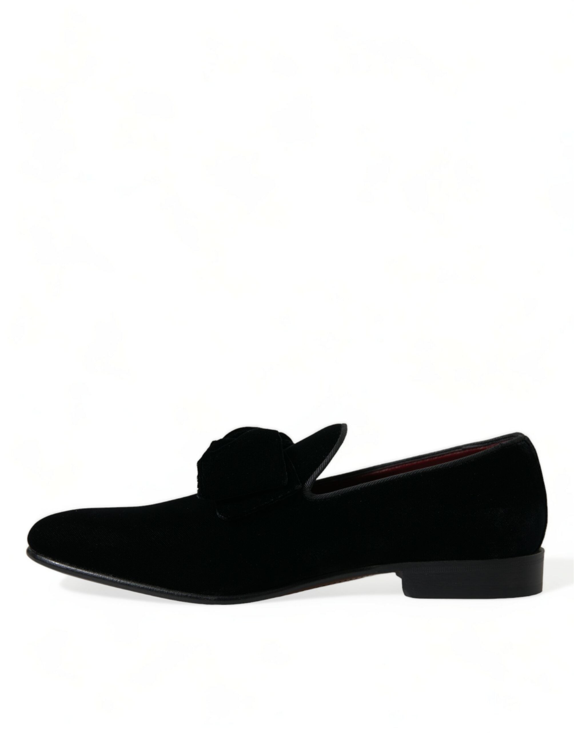 Zwarte fluwelen loafers formele schoenen