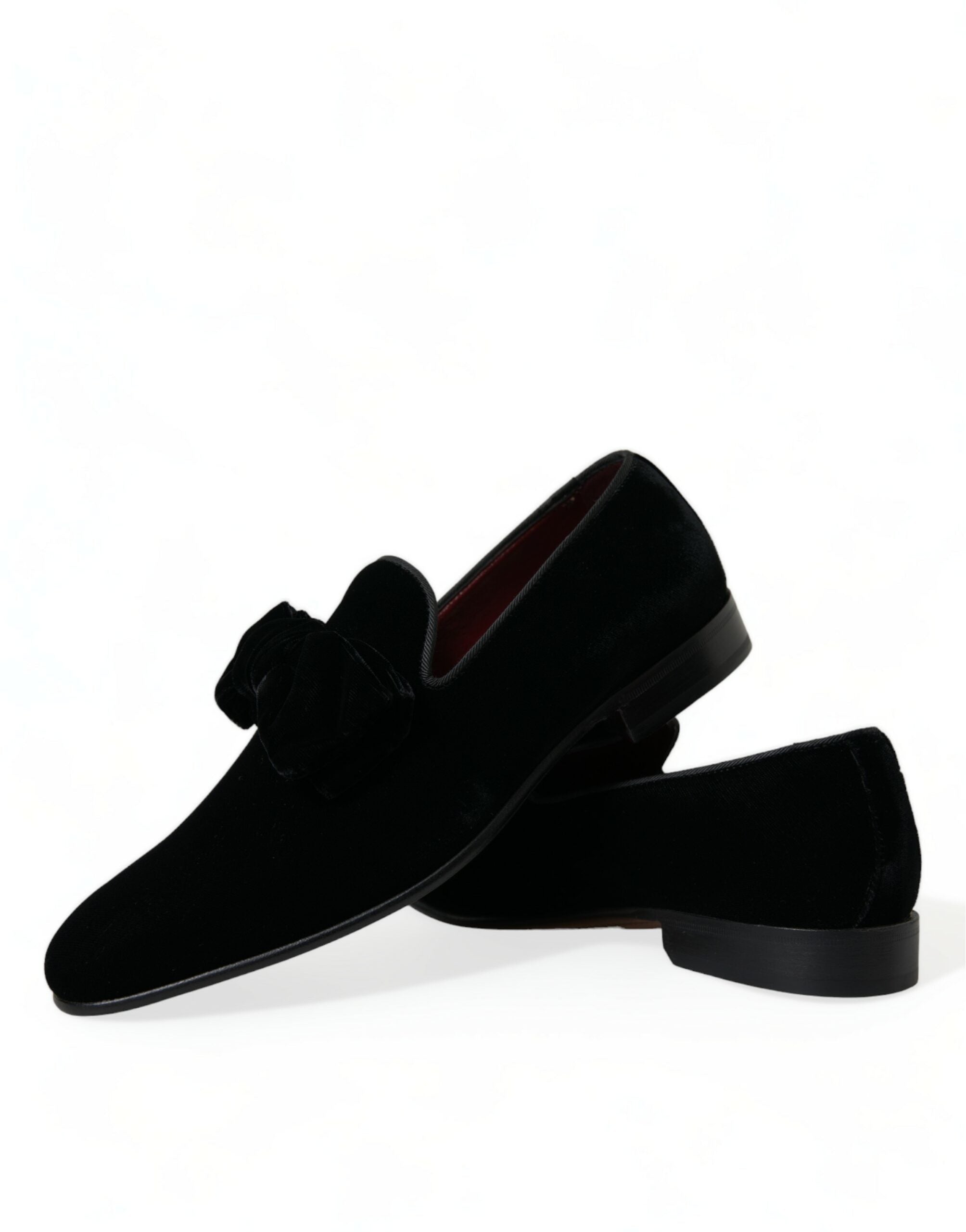 Zwarte fluwelen loafers formele schoenen