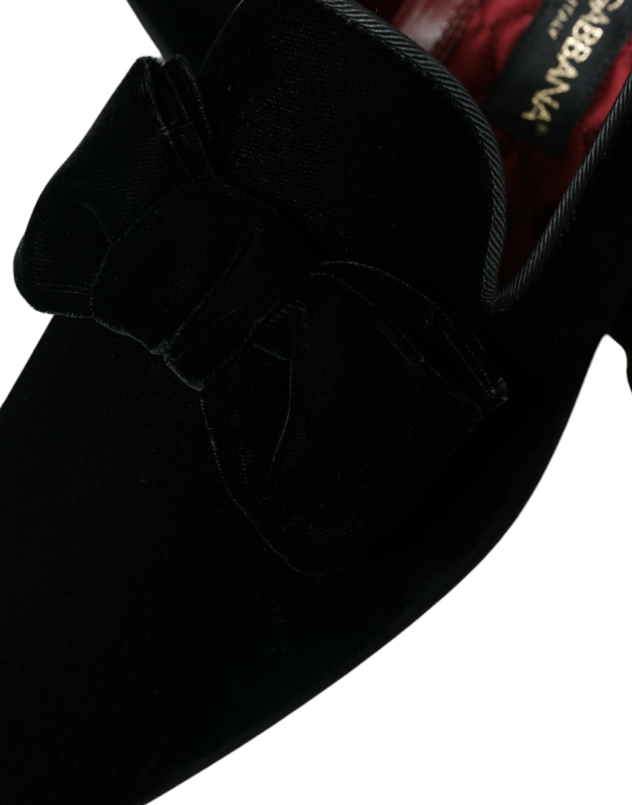 Zwarte fluwelen loafers formele schoenen