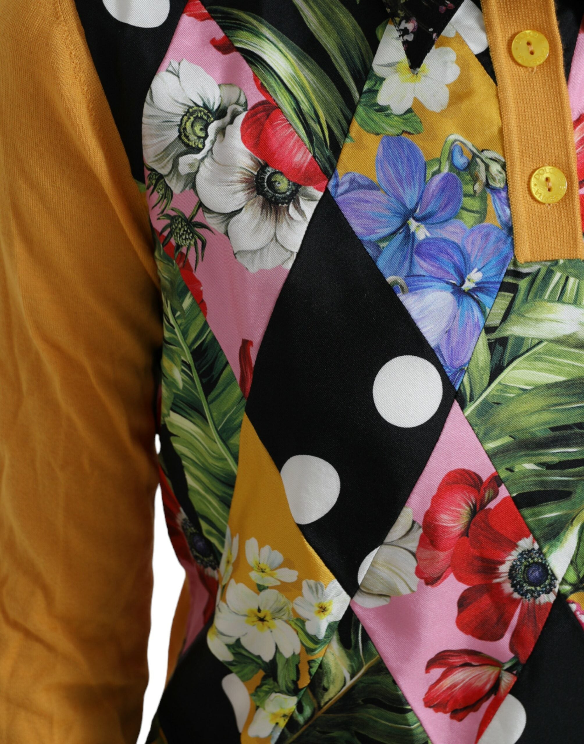 Multicolor Patchwork Kasjmier Henley Trui