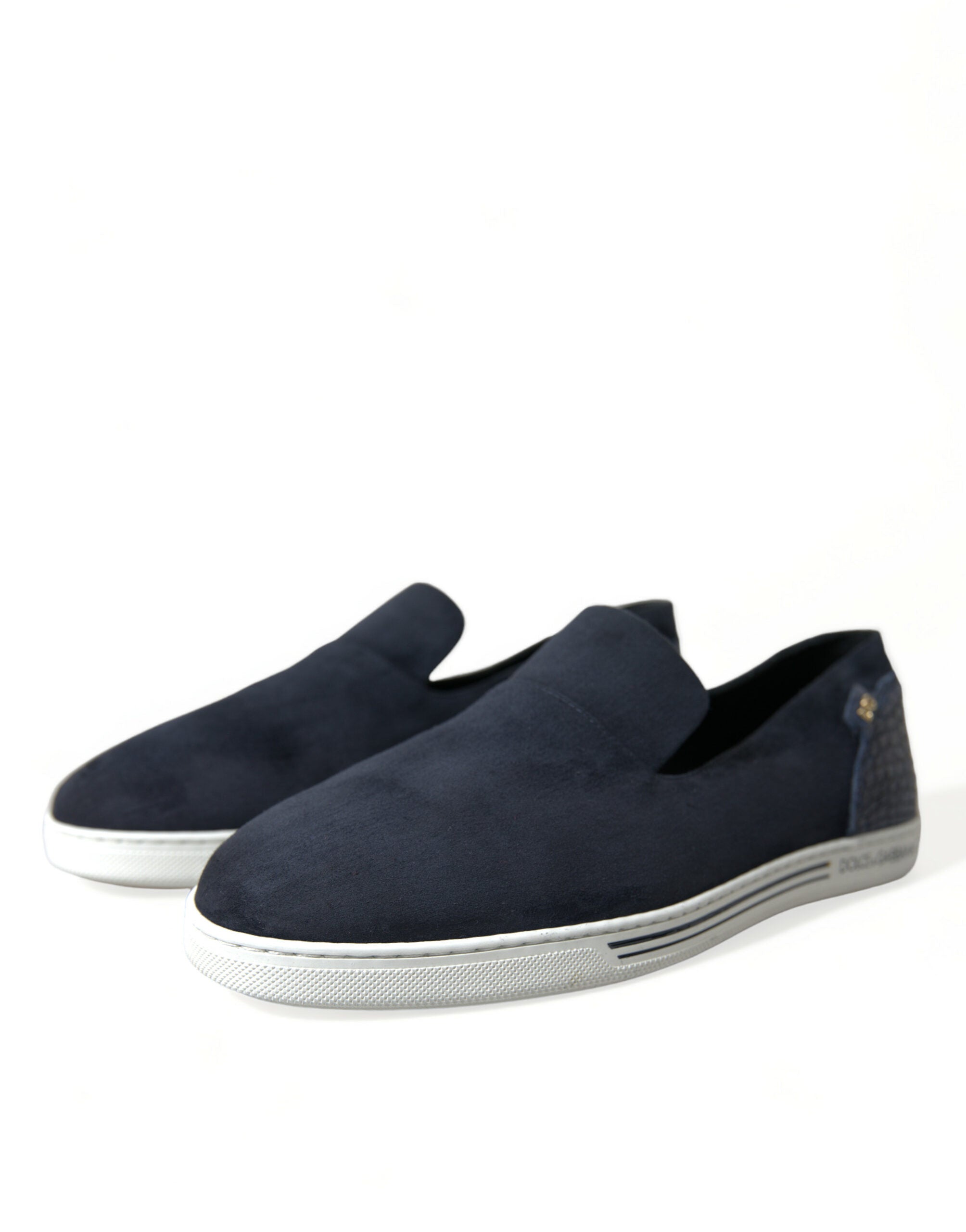 Blauwe suède Caiman loafers Saint Tropez schoenen