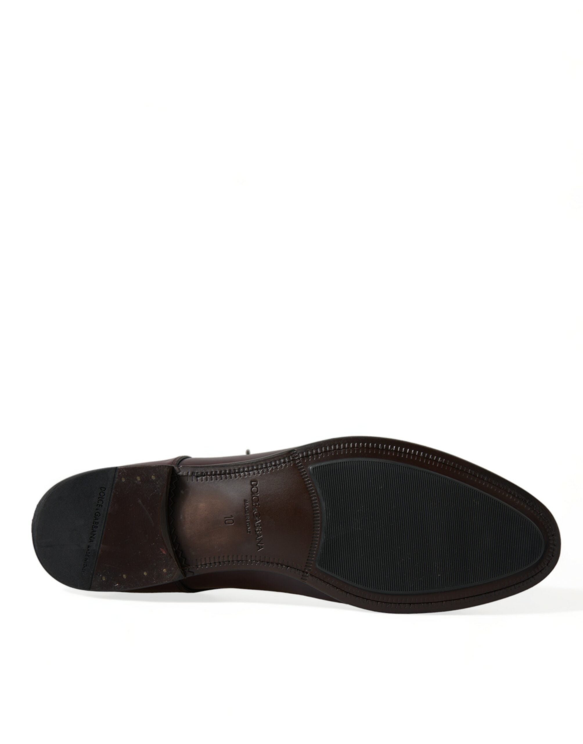 Bordeaux leren heren formele derby-schoenen