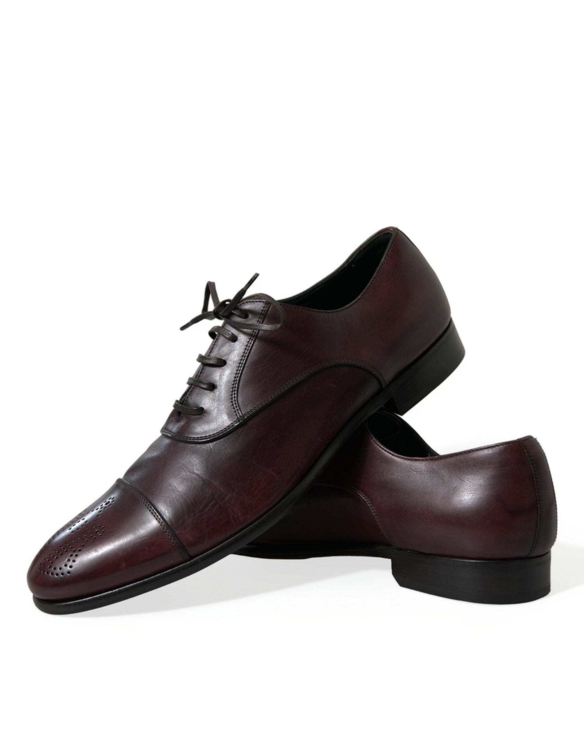 Bordeaux leren heren formele derby-schoenen