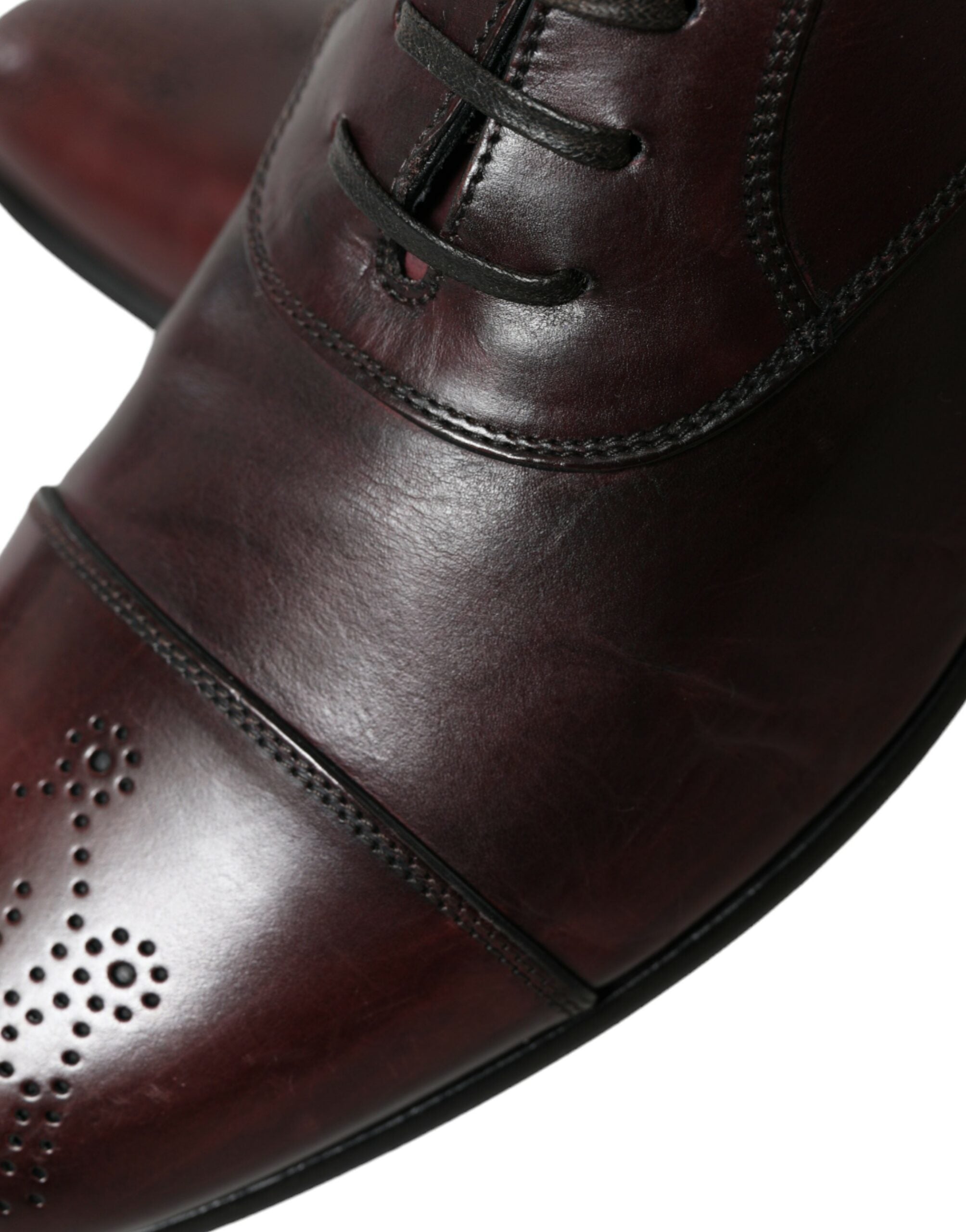 Bordeaux leren heren formele derby-schoenen