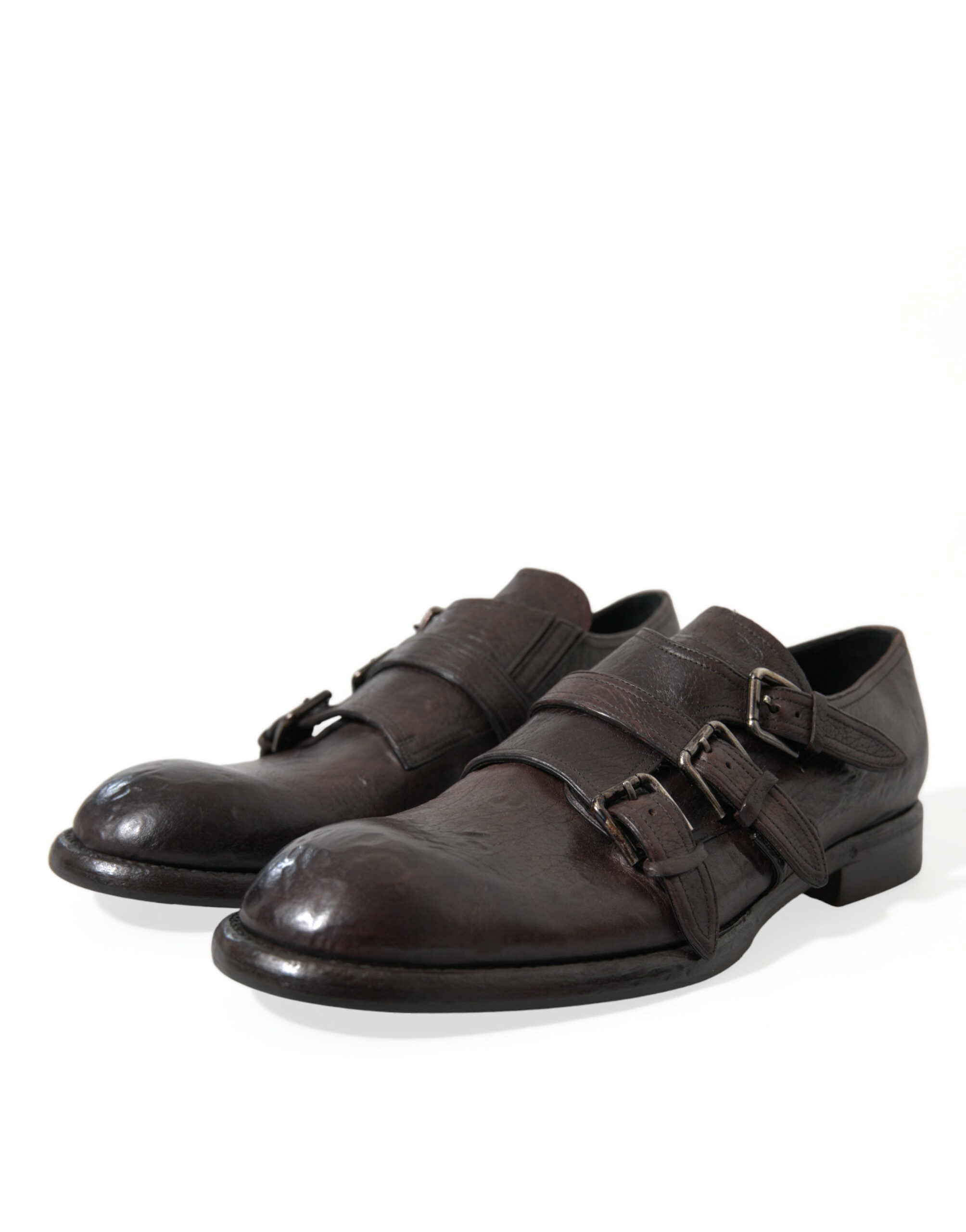 Bruine leren band formele schoenen