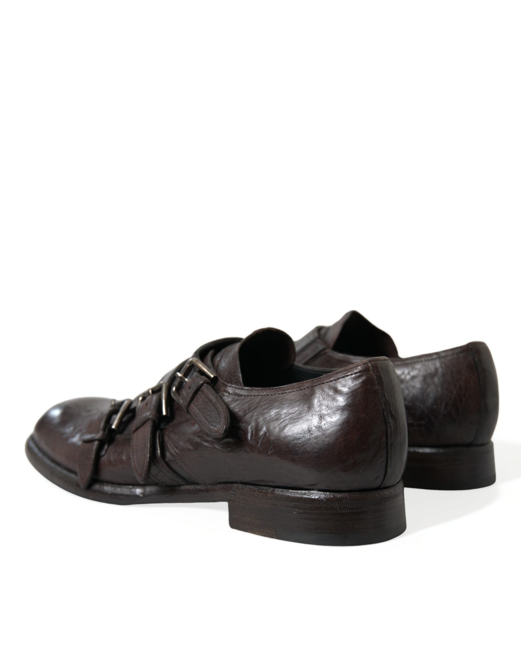 Bruine leren band formele schoenen
