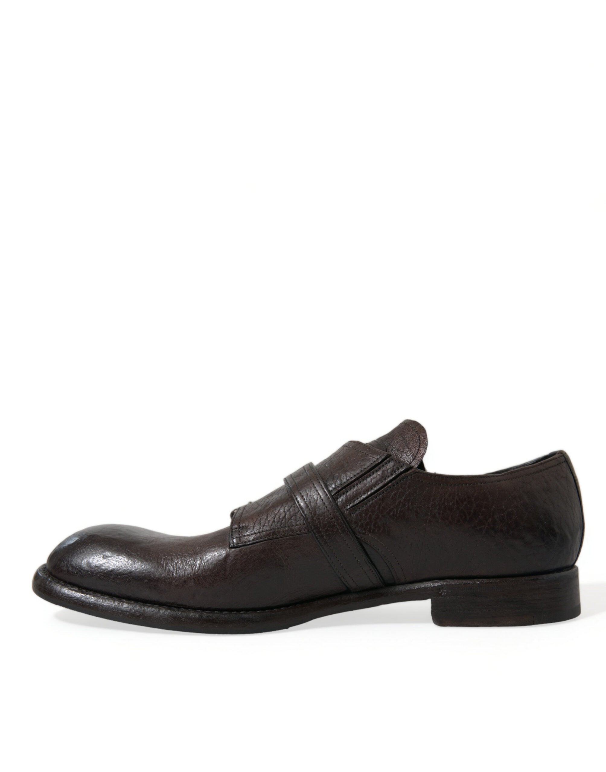 Bruine leren band formele schoenen