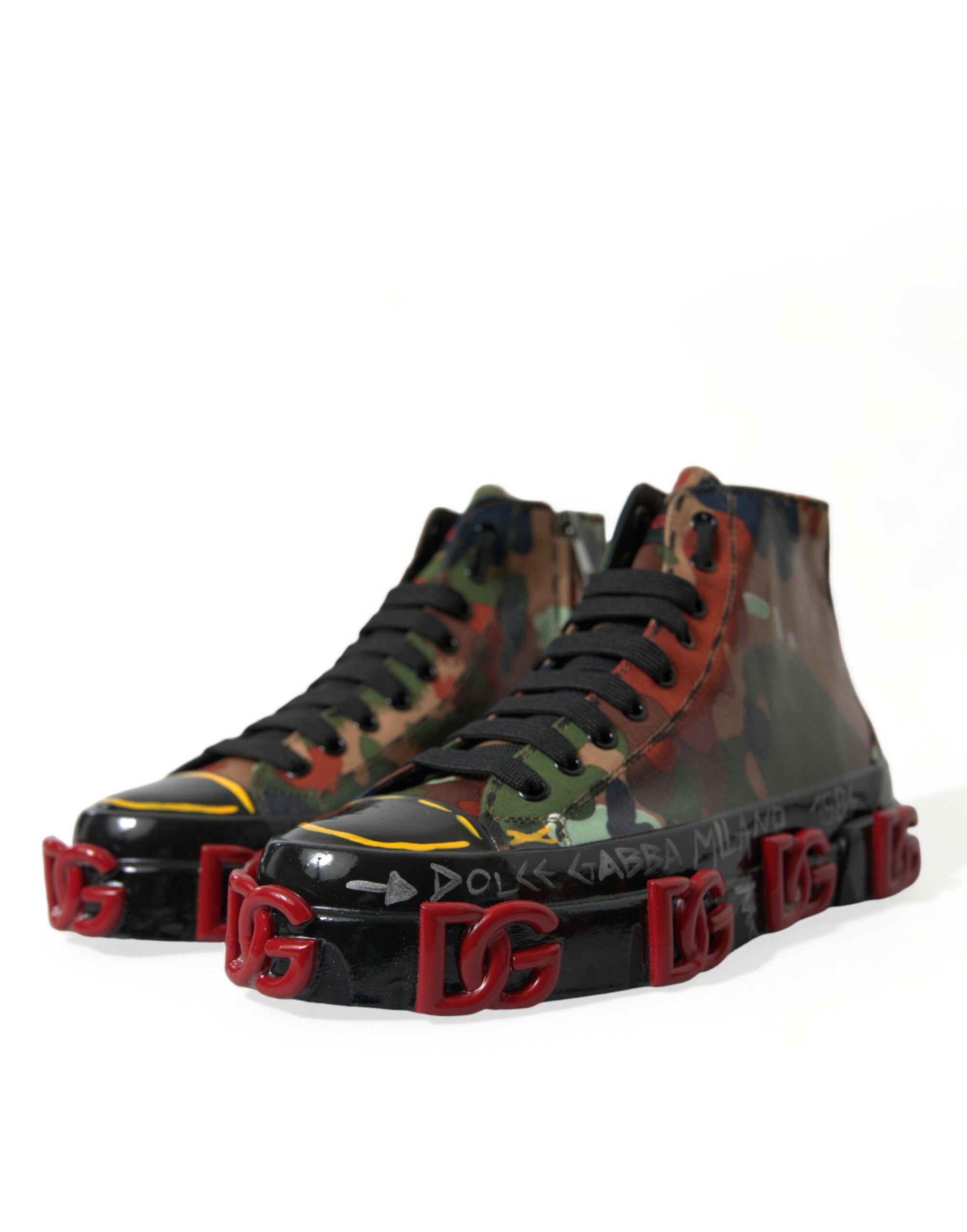 Multicolor Camouflage High Top Sneakers Schoenen