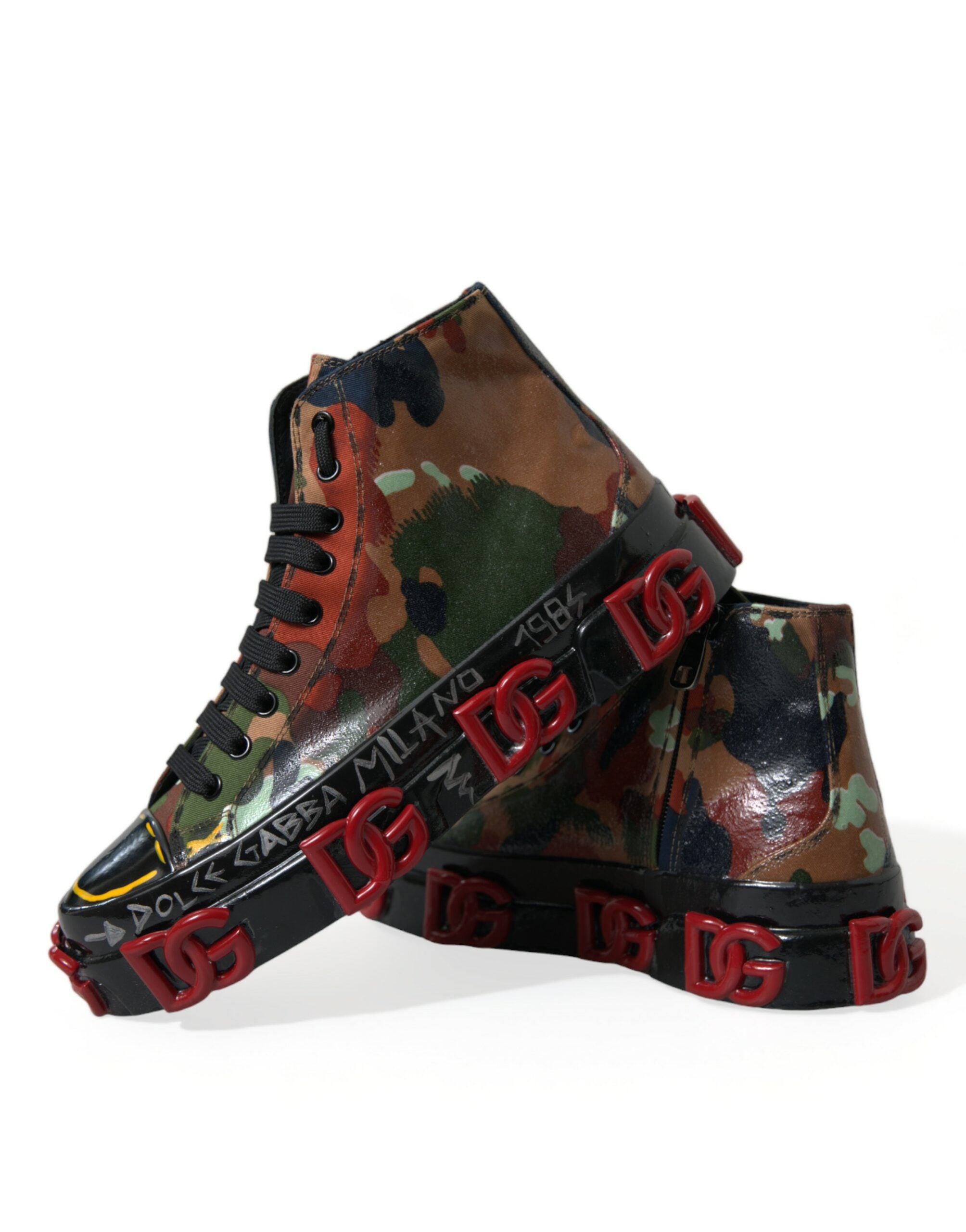 Multicolor Camouflage High Top Sneakers Schoenen