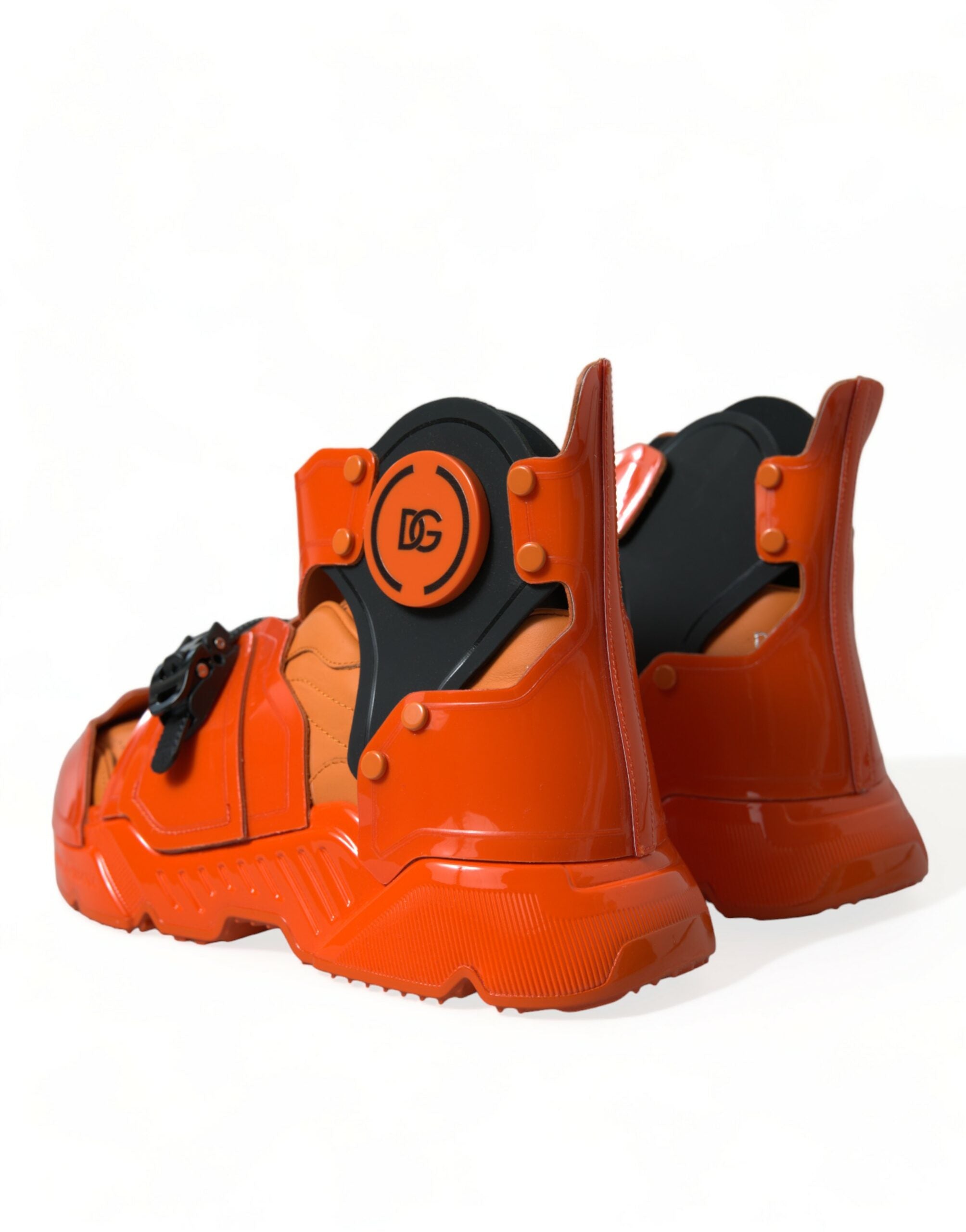 Oranje Multi Panel Chunky High Top Sneakers Schoenen