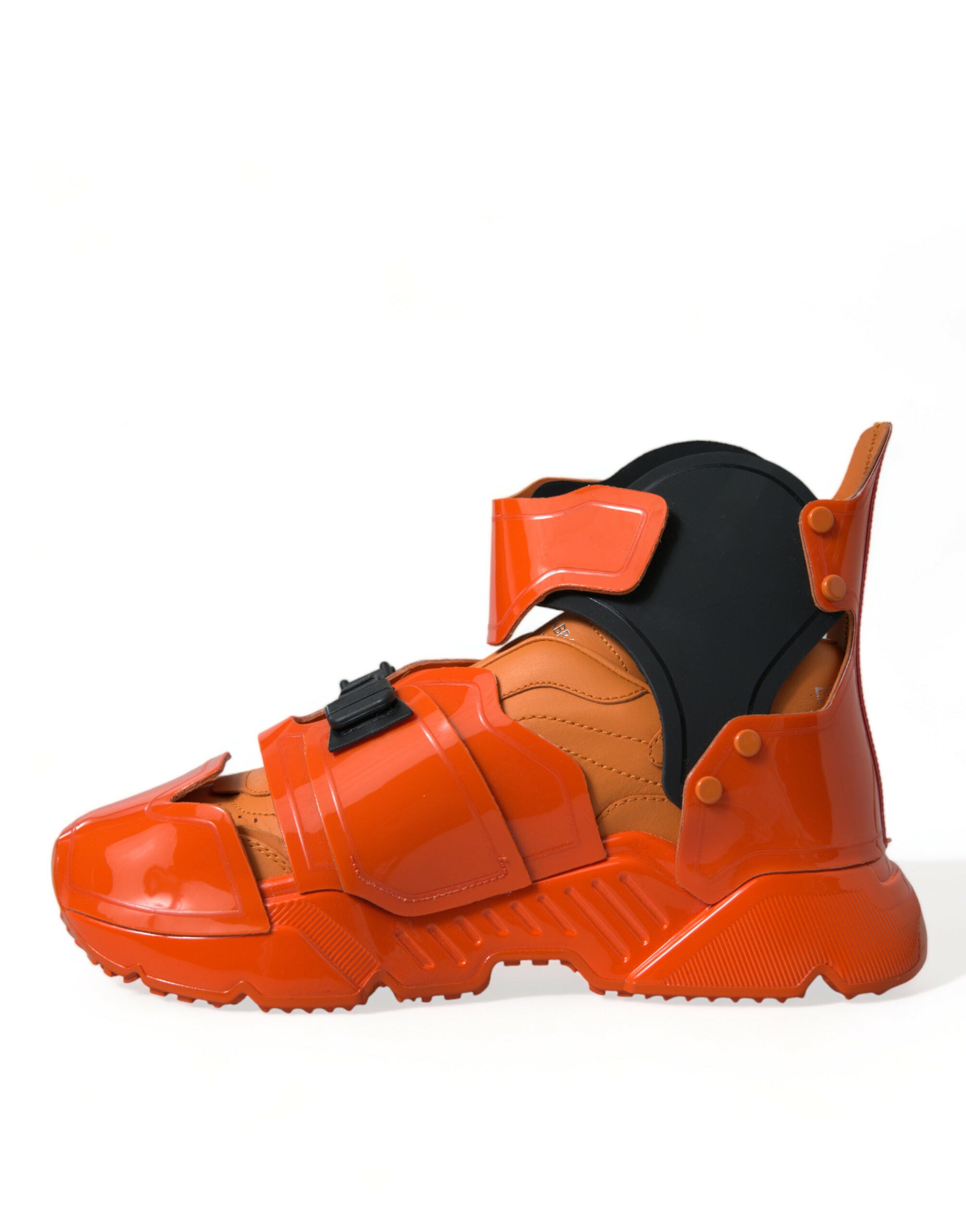 Oranje Multi Panel Chunky High Top Sneakers Schoenen