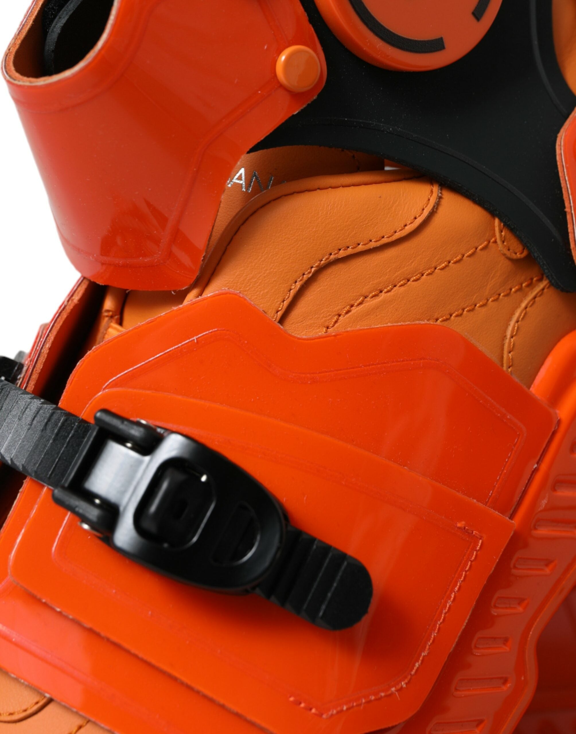 Oranje Multi Panel Chunky High Top Sneakers Schoenen