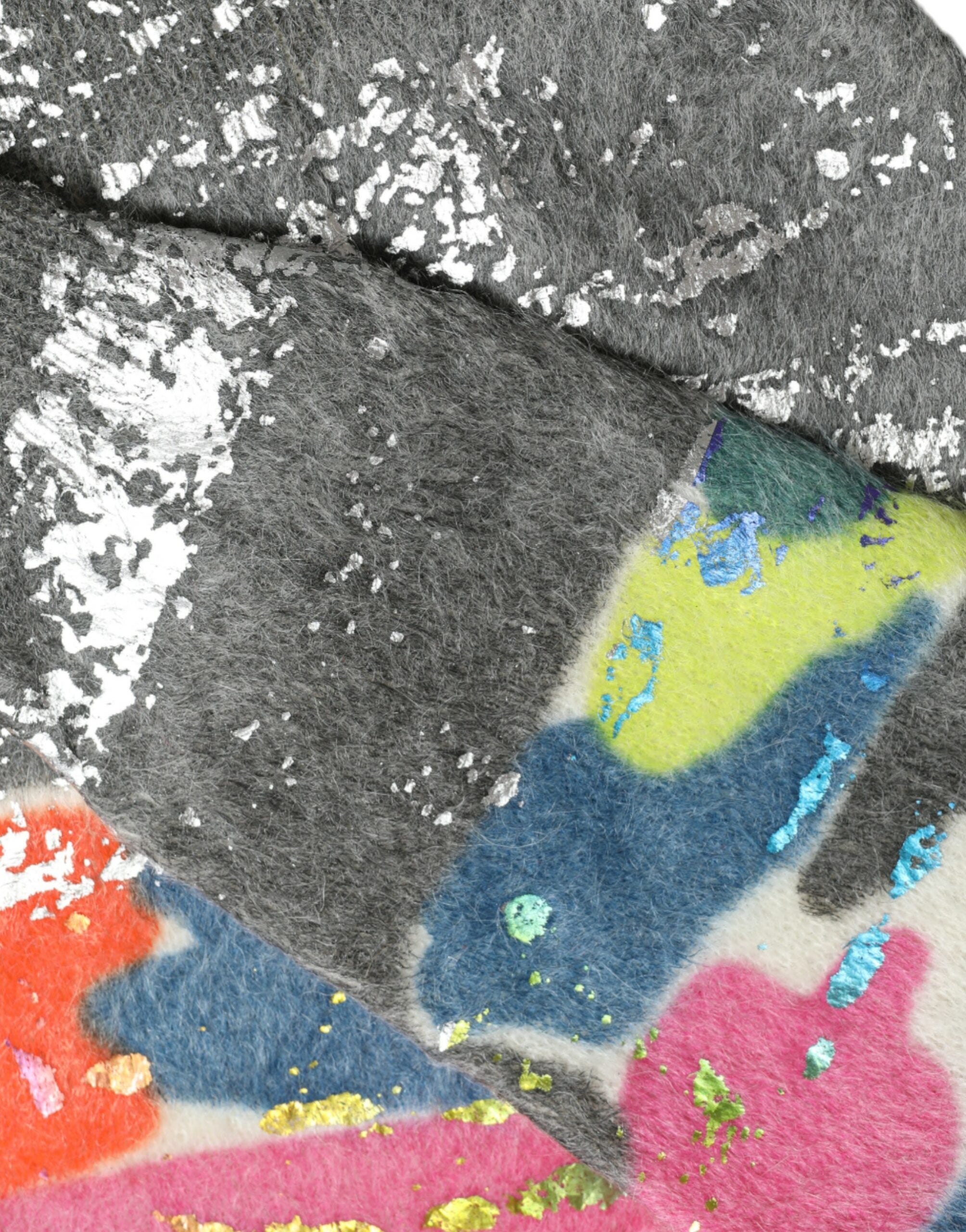Veelkleurige Mohair coltrui