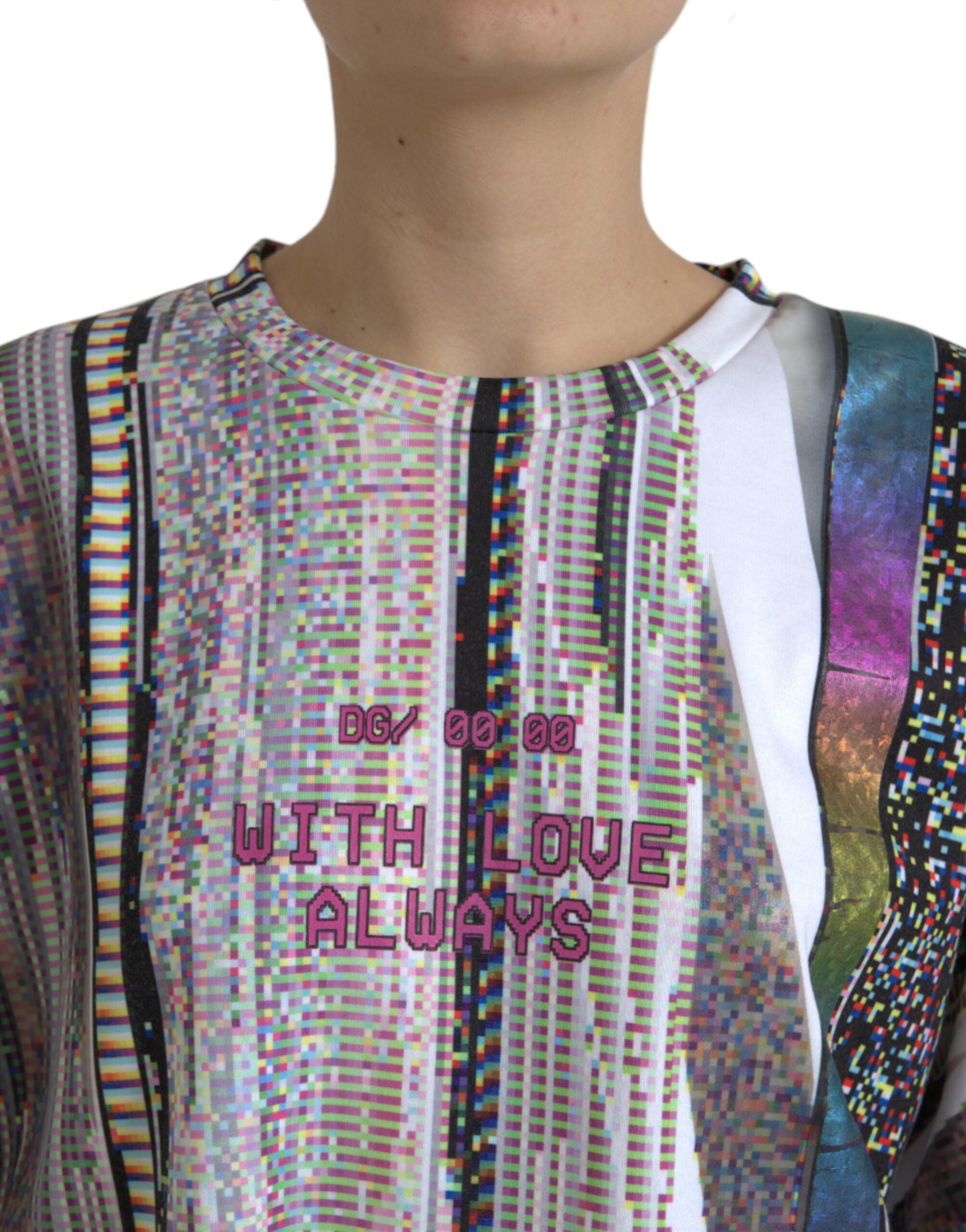 Multicolor T-shirt met altijd liefdesprint
